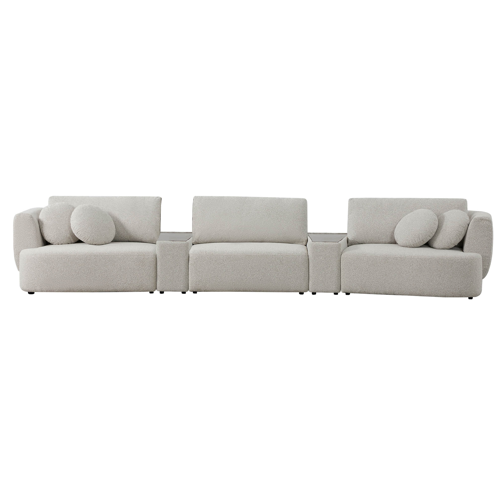 Grace 3-Seat Modular Curved Sofa – Generously Sized Design