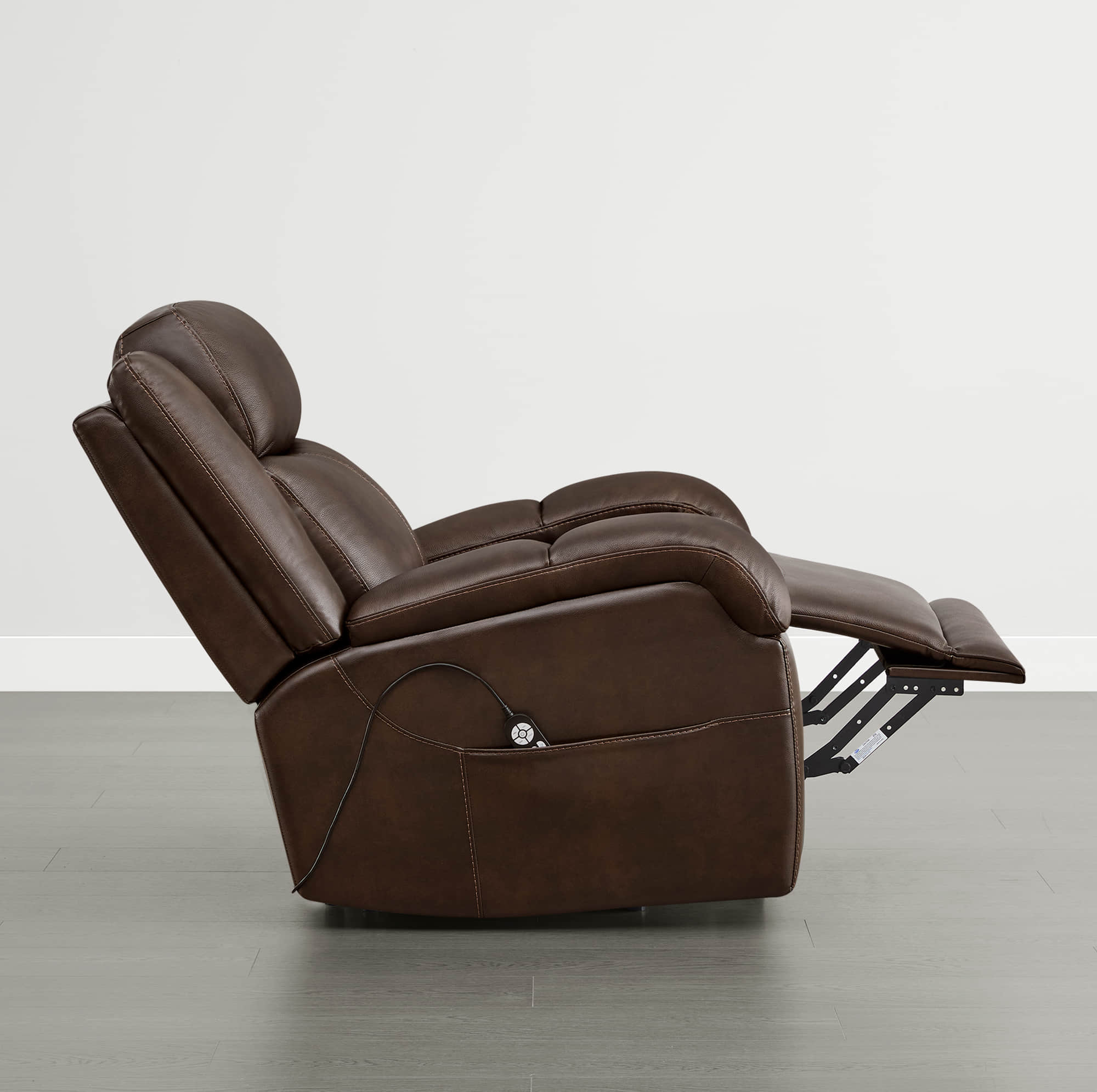 Isaac Genuine Leather Lift Assist Recliner With Power Headrest