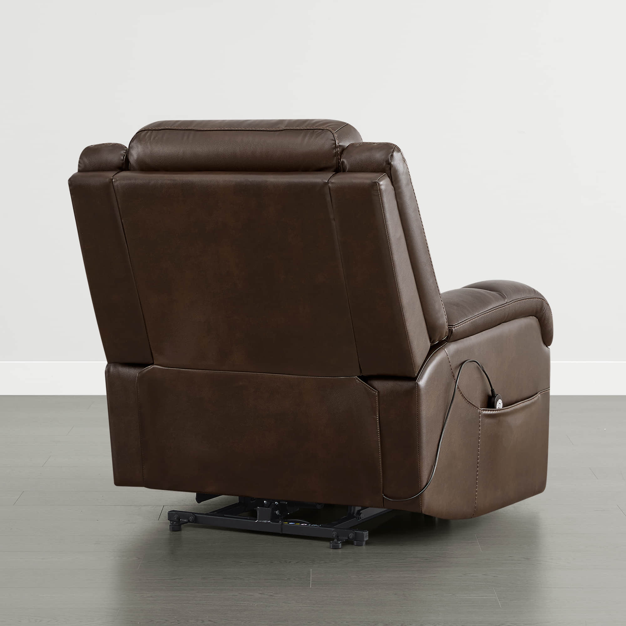 Isaac Genuine Leather Lift Assist Recliner With Power Headrest