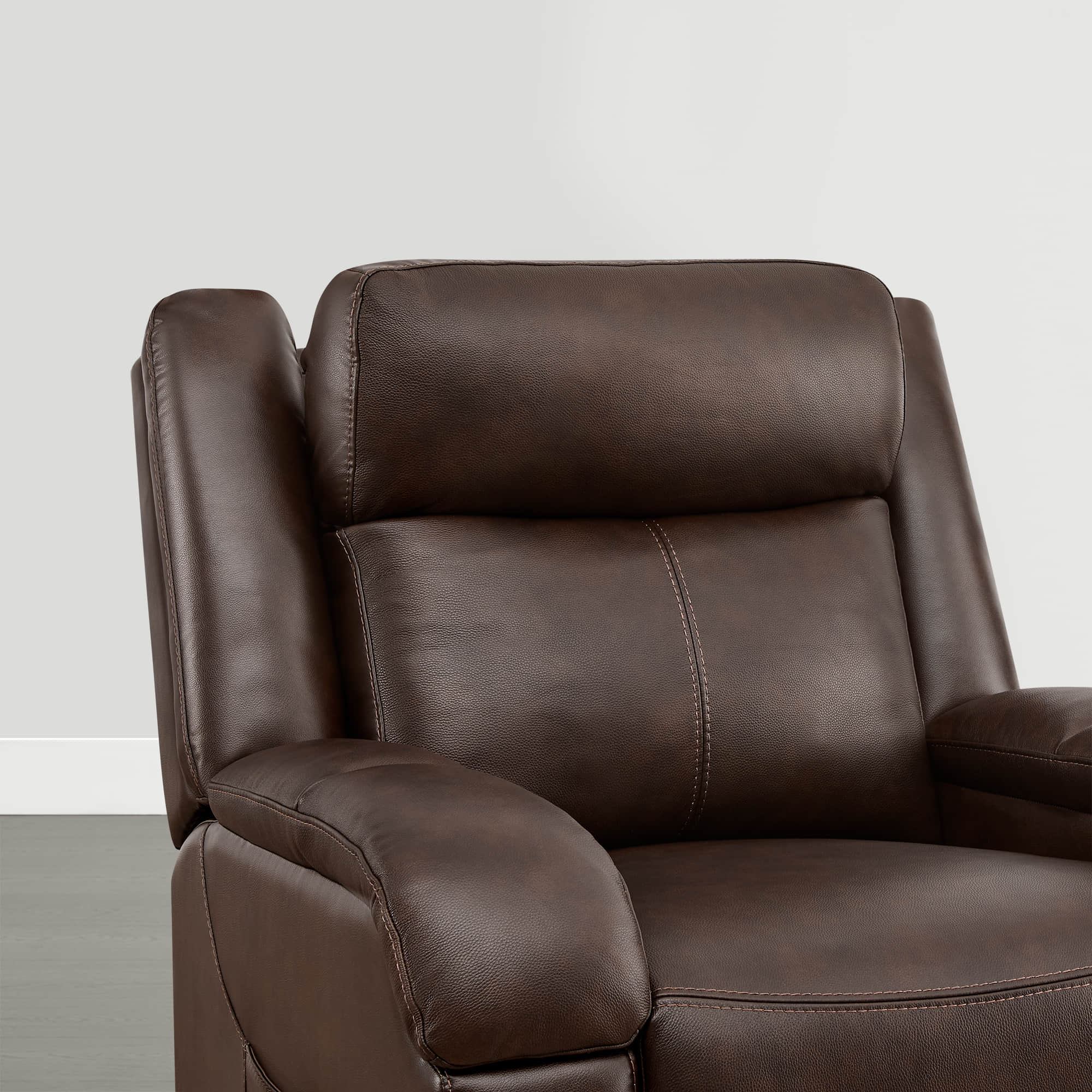 Isaac Genuine Leather Lift Assist Recliner With Power Headrest