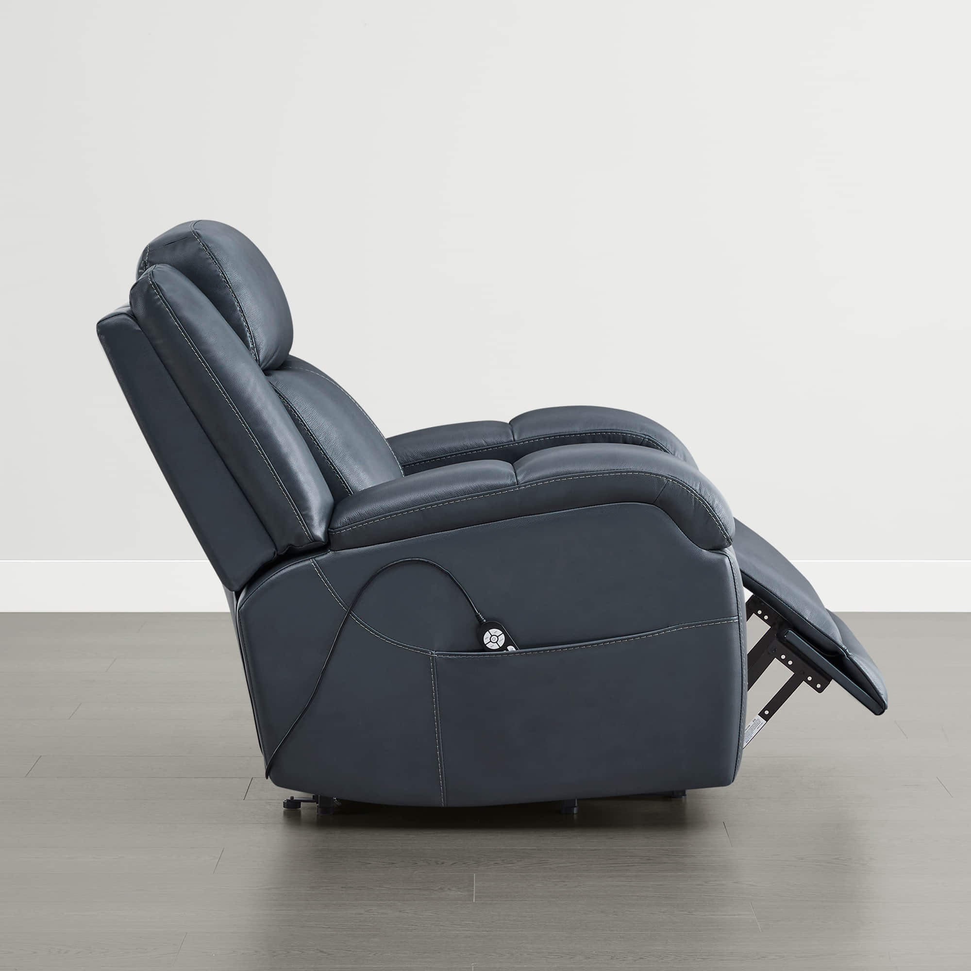 Isaac Genuine Leather Lift Assist Recliner With Power Headrest