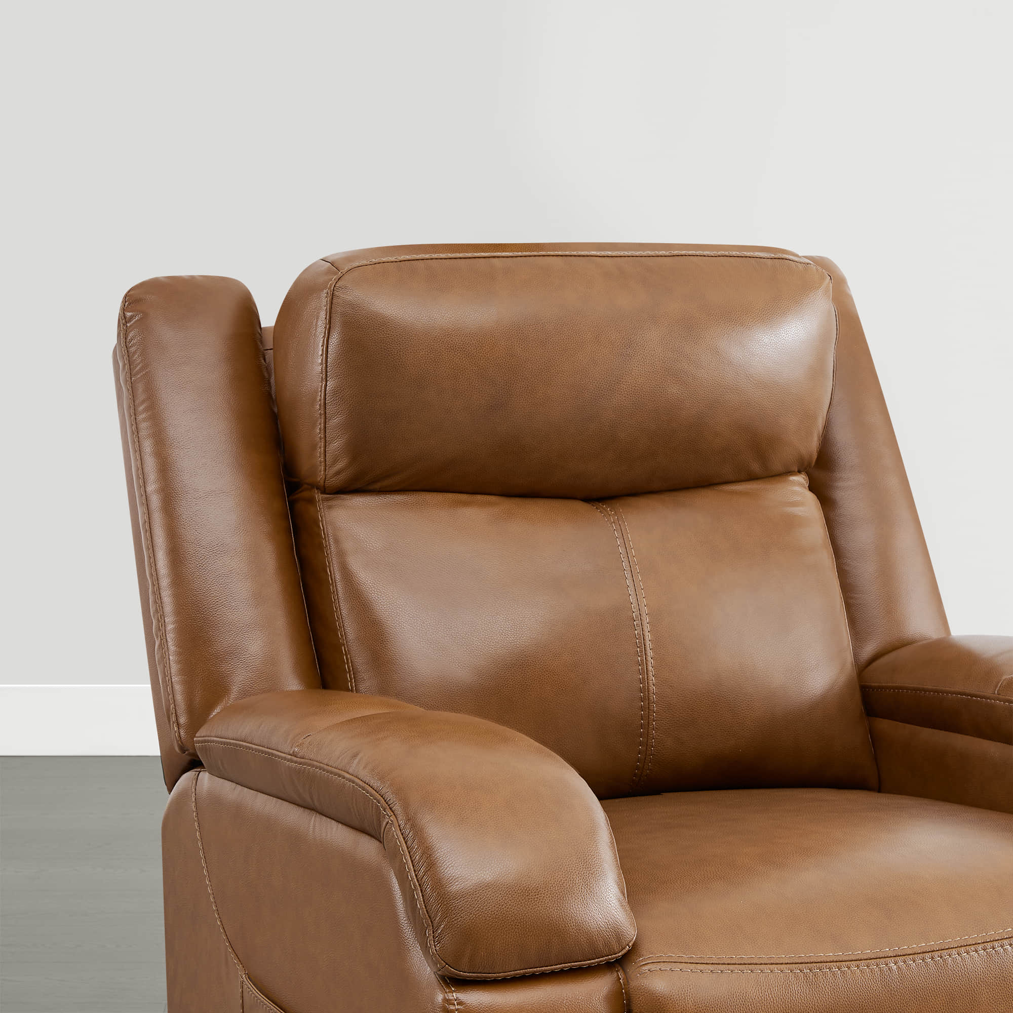 Isaac Genuine Leather Lift Assist Recliner With Power Headrest