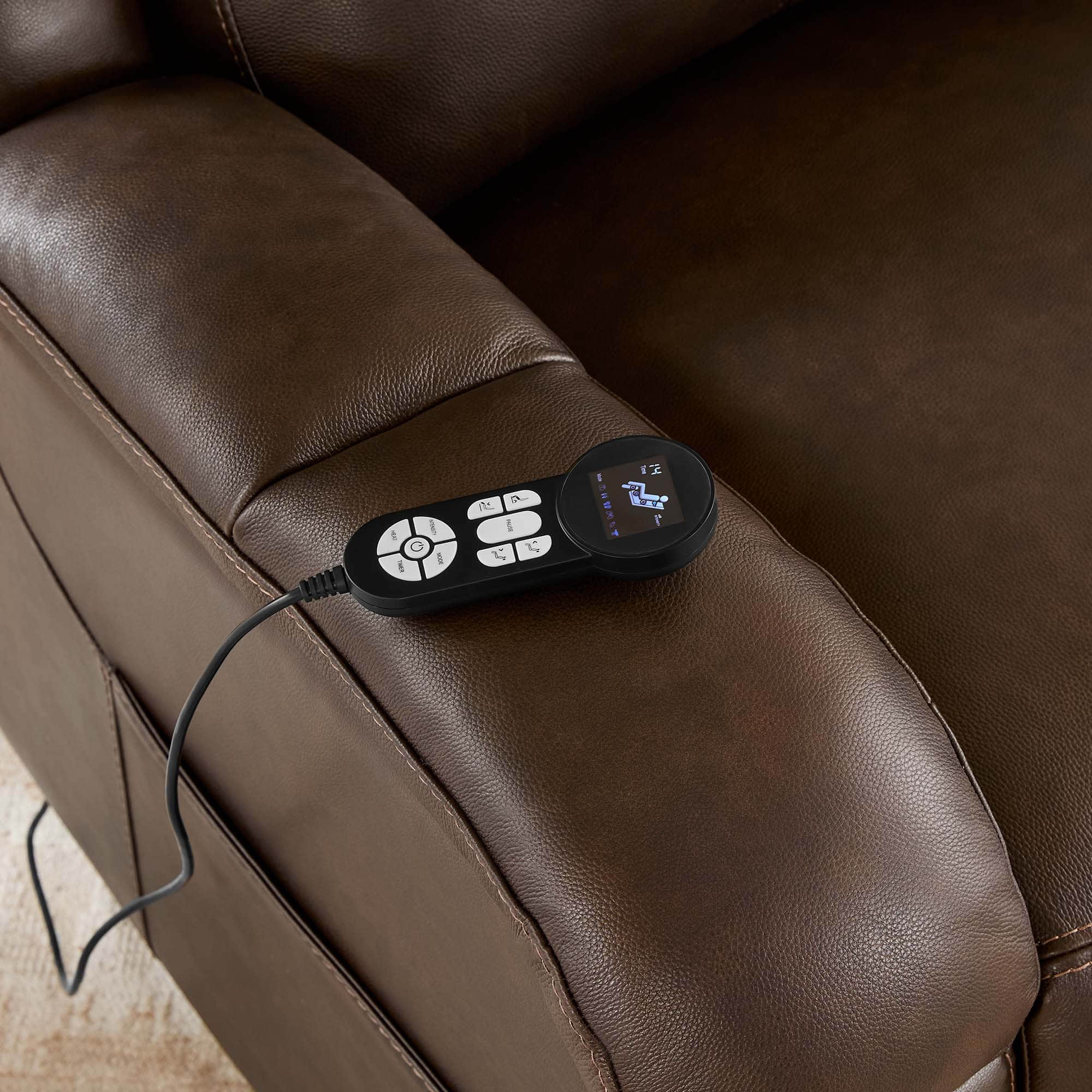 Isaac Genuine Leather Lift Assist Recliner With Power Headrest