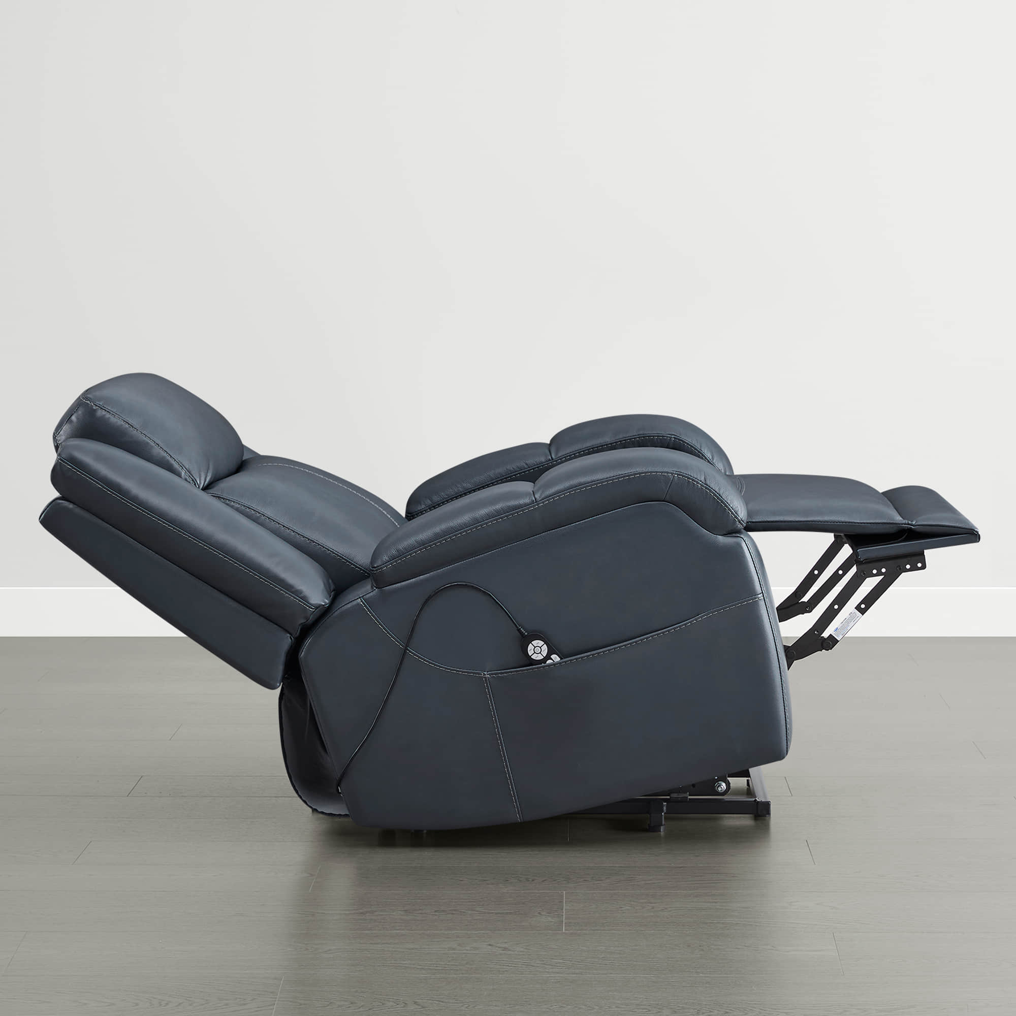 Isaac Genuine Leather Lift Assist Recliner With Power Headrest