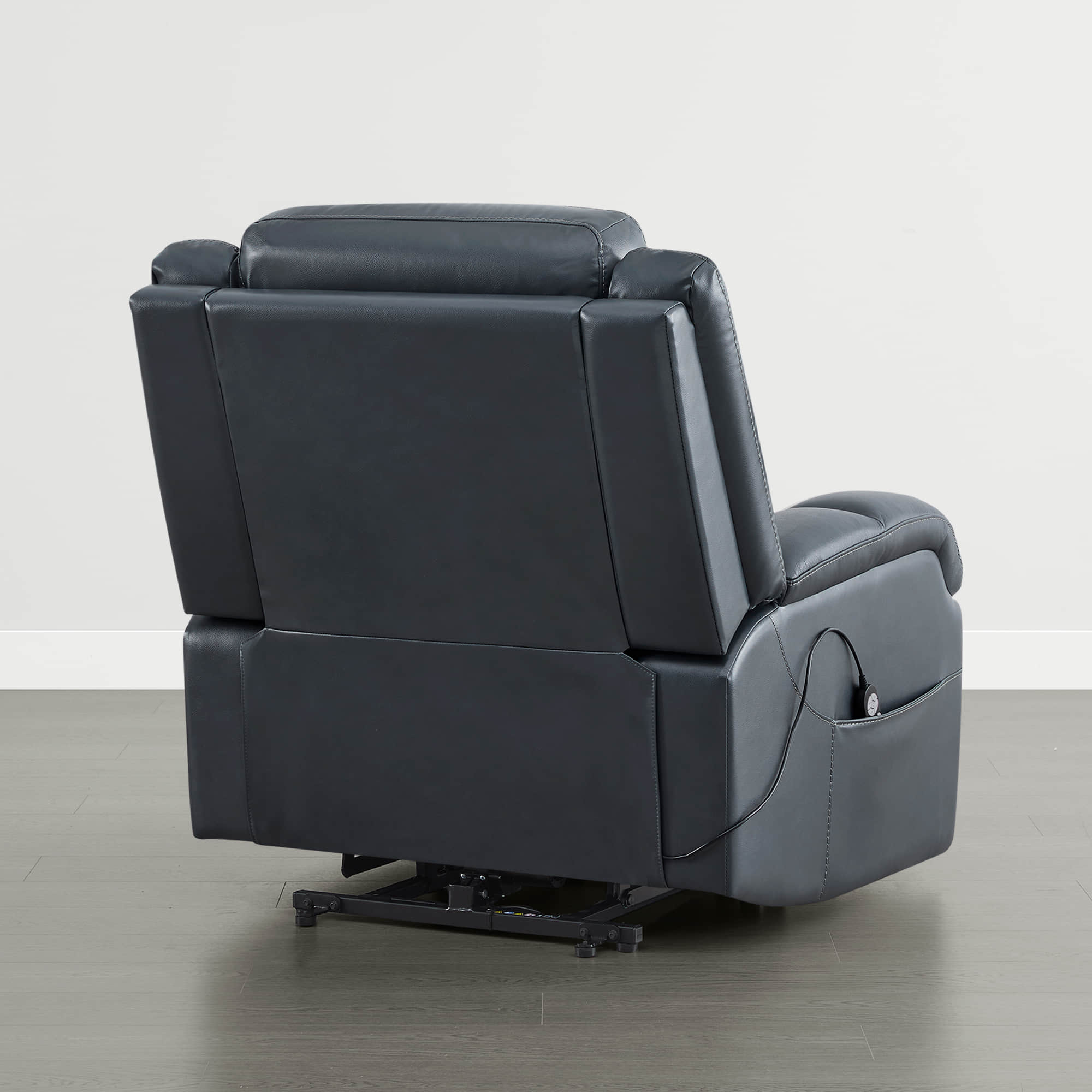 Isaac Genuine Leather Lift Assist Recliner With Power Headrest