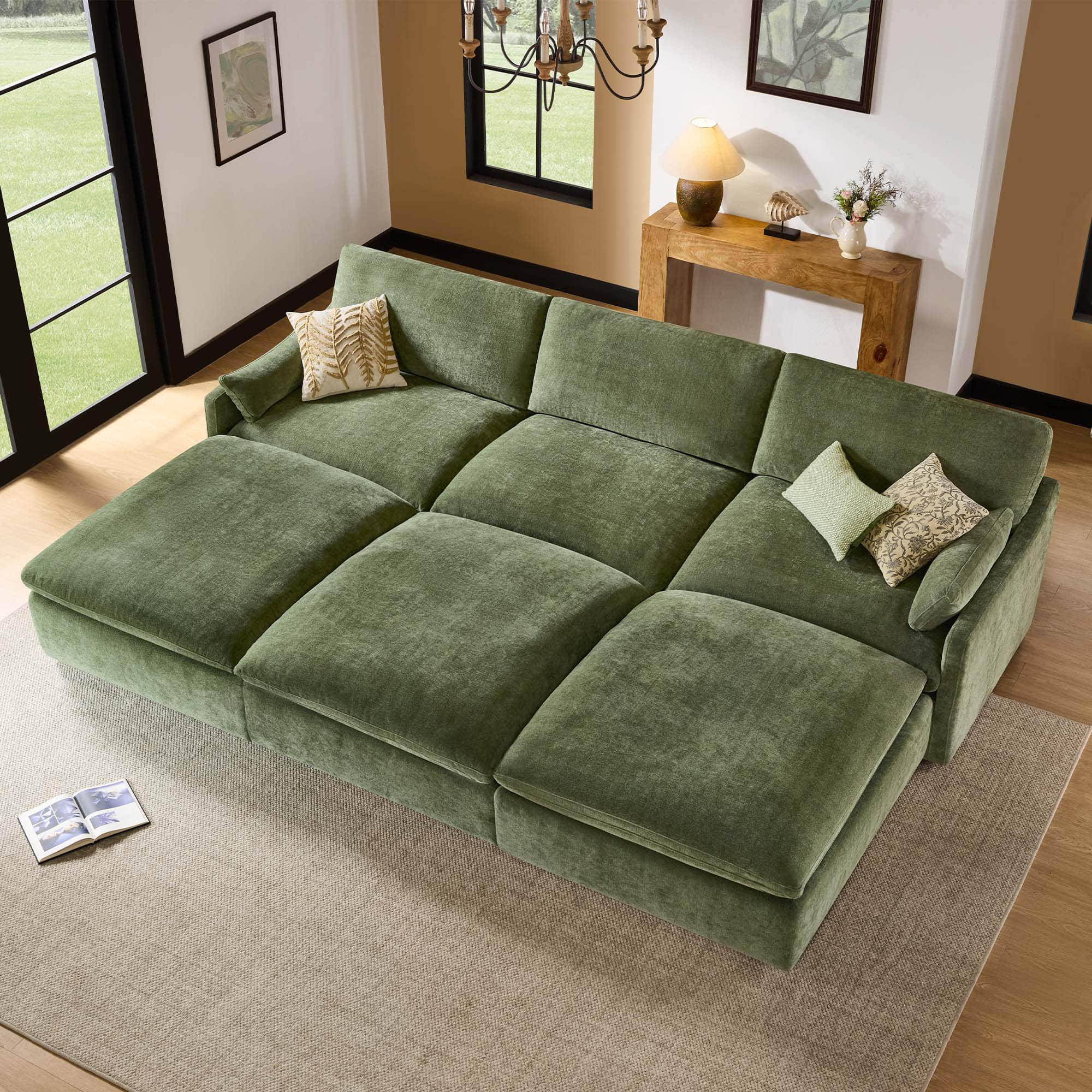 Kenna 6 Seat Modular Sofa Pit Sectional