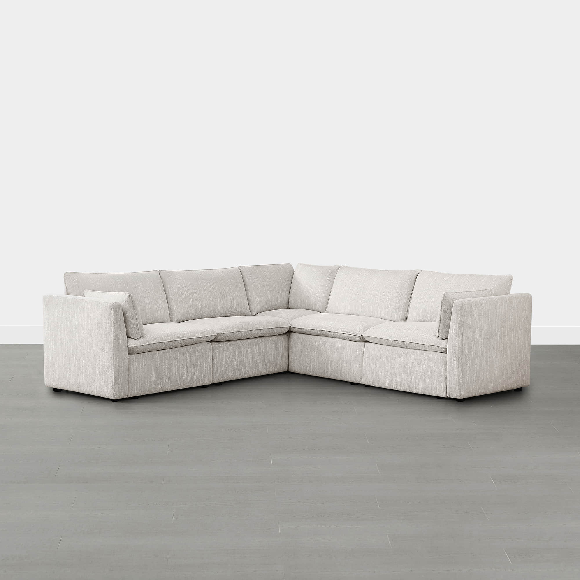 Sophia 5-Piece Feather Power Modular Sofa with Electric Footrests