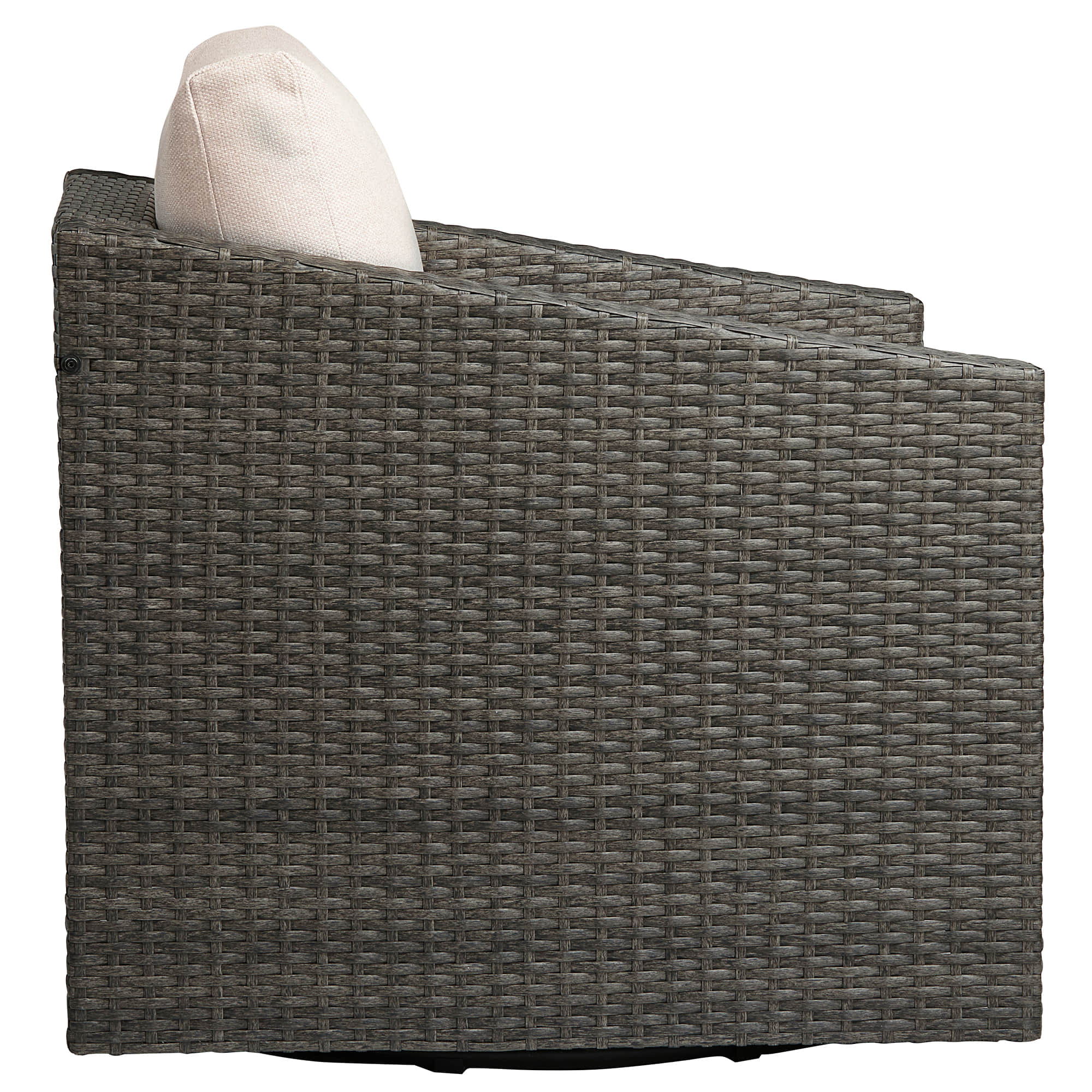 Calum Rattan Outdoor Swivel Accent Chair