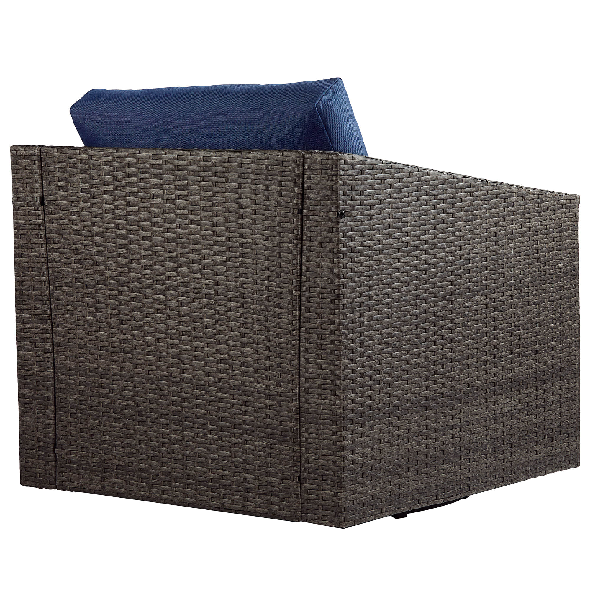 Calum Rattan Outdoor Swivel Accent Chair