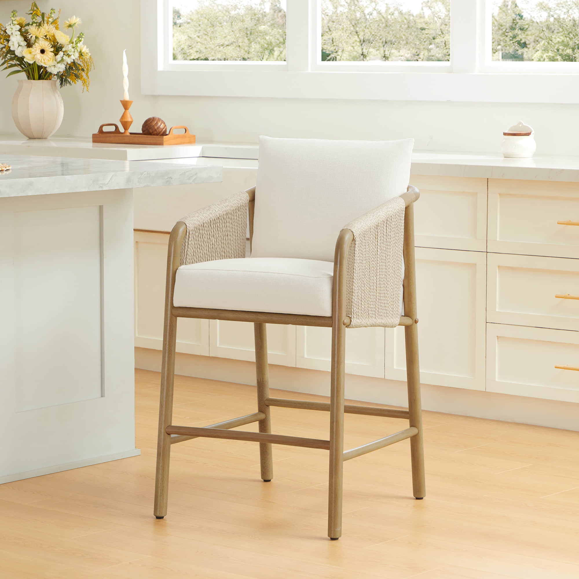 Sienna Modern Rope Counter Stools