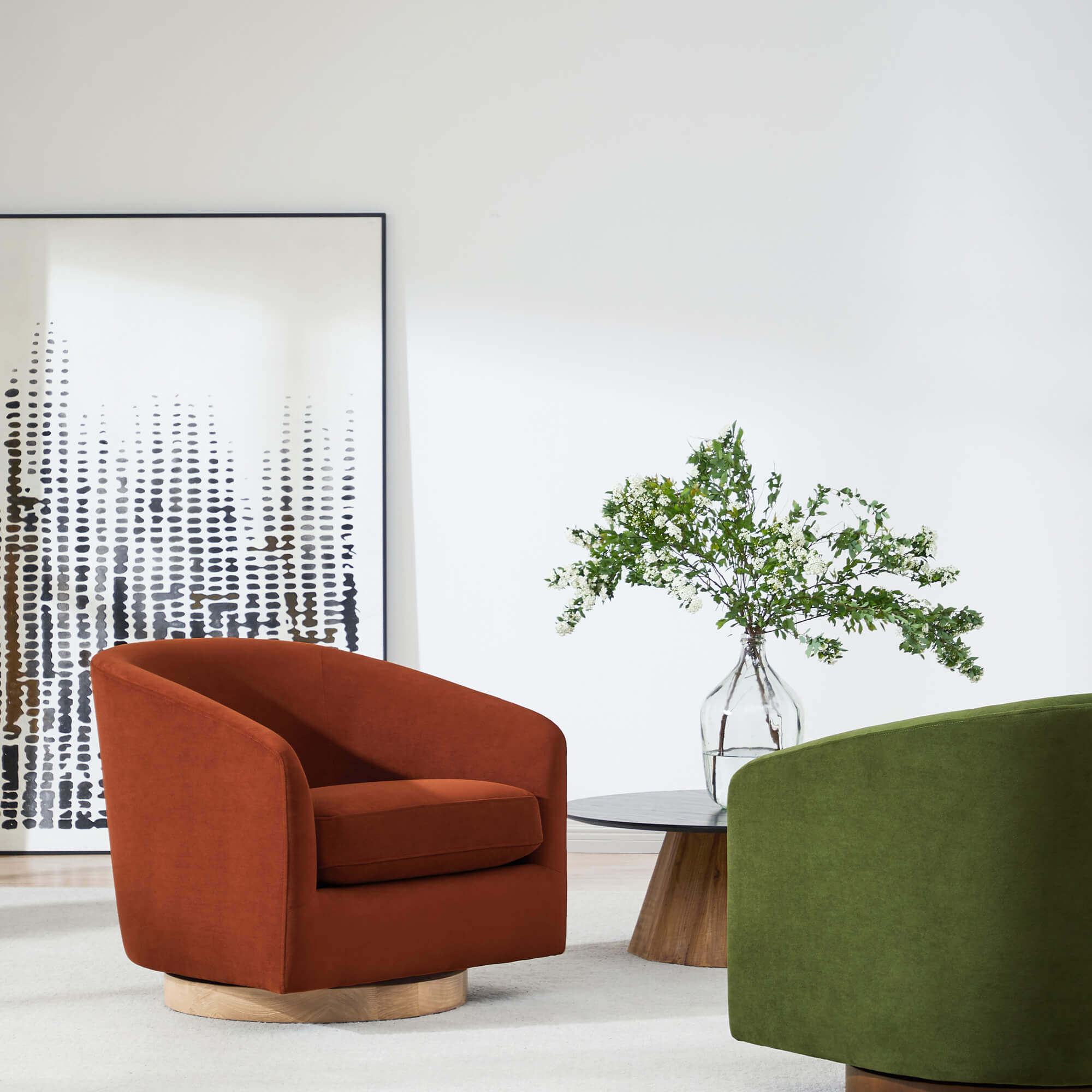 Wren Modern Swivel Accent Chair