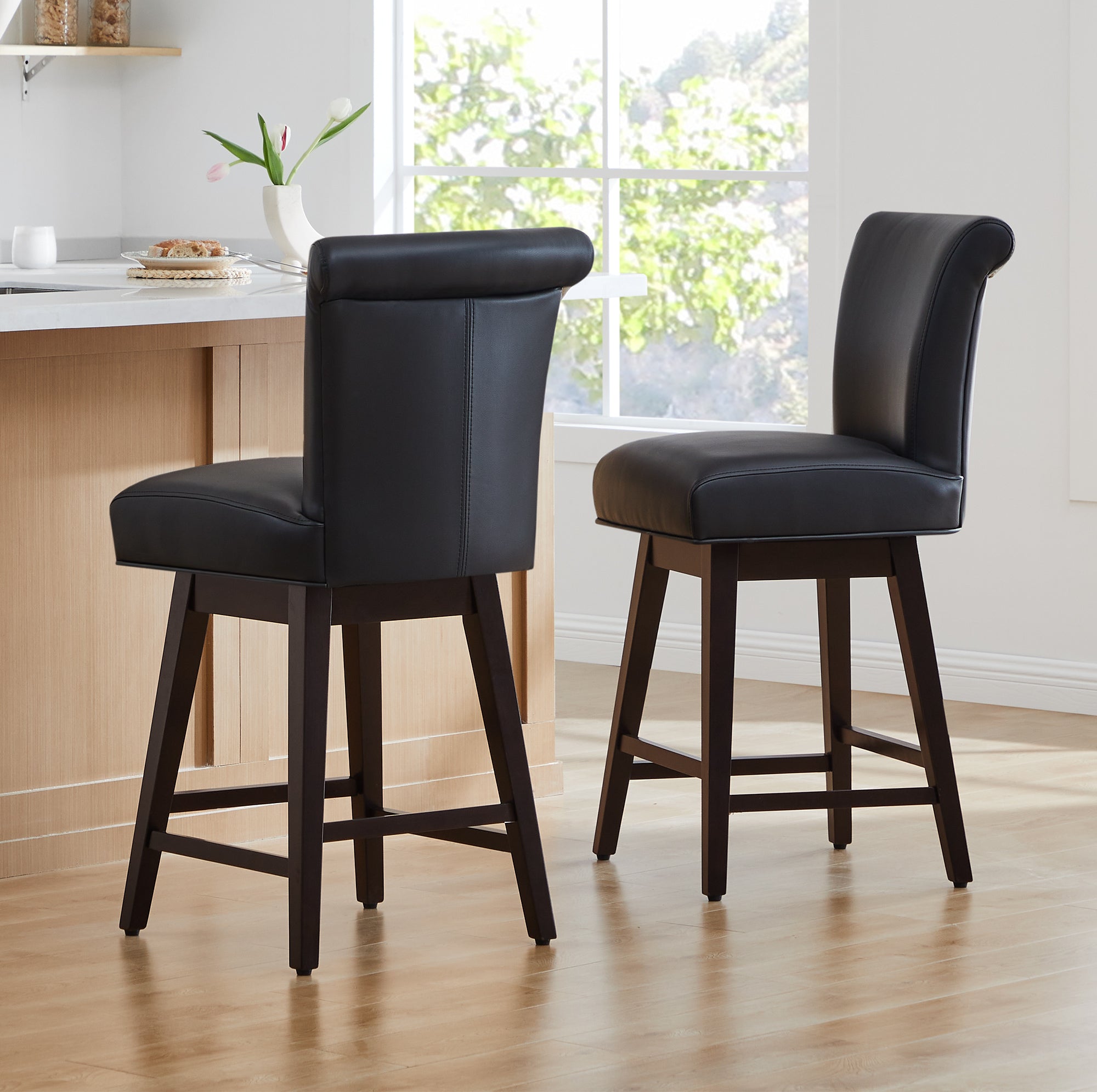 Alina Modern Swivel Bar & Counter Stool