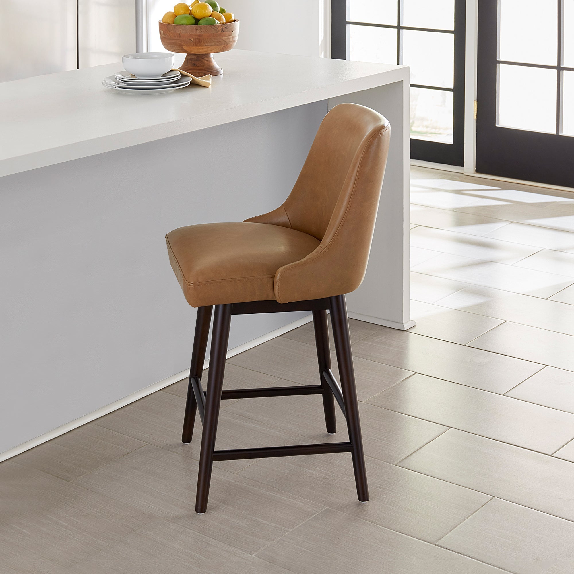 Greyson Mid-Century Swivel Bar Counter Stool