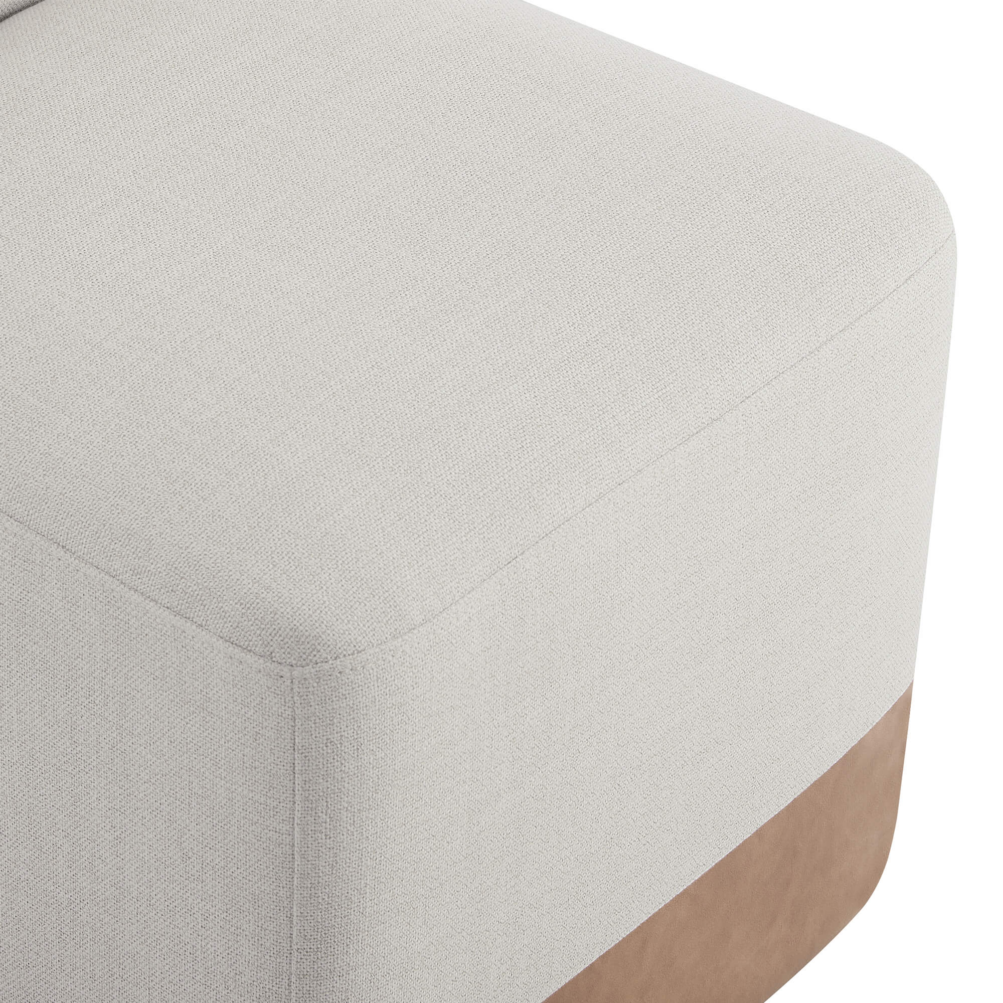 Aida Performance Fabric Rolling Dining Chair With Casters Base