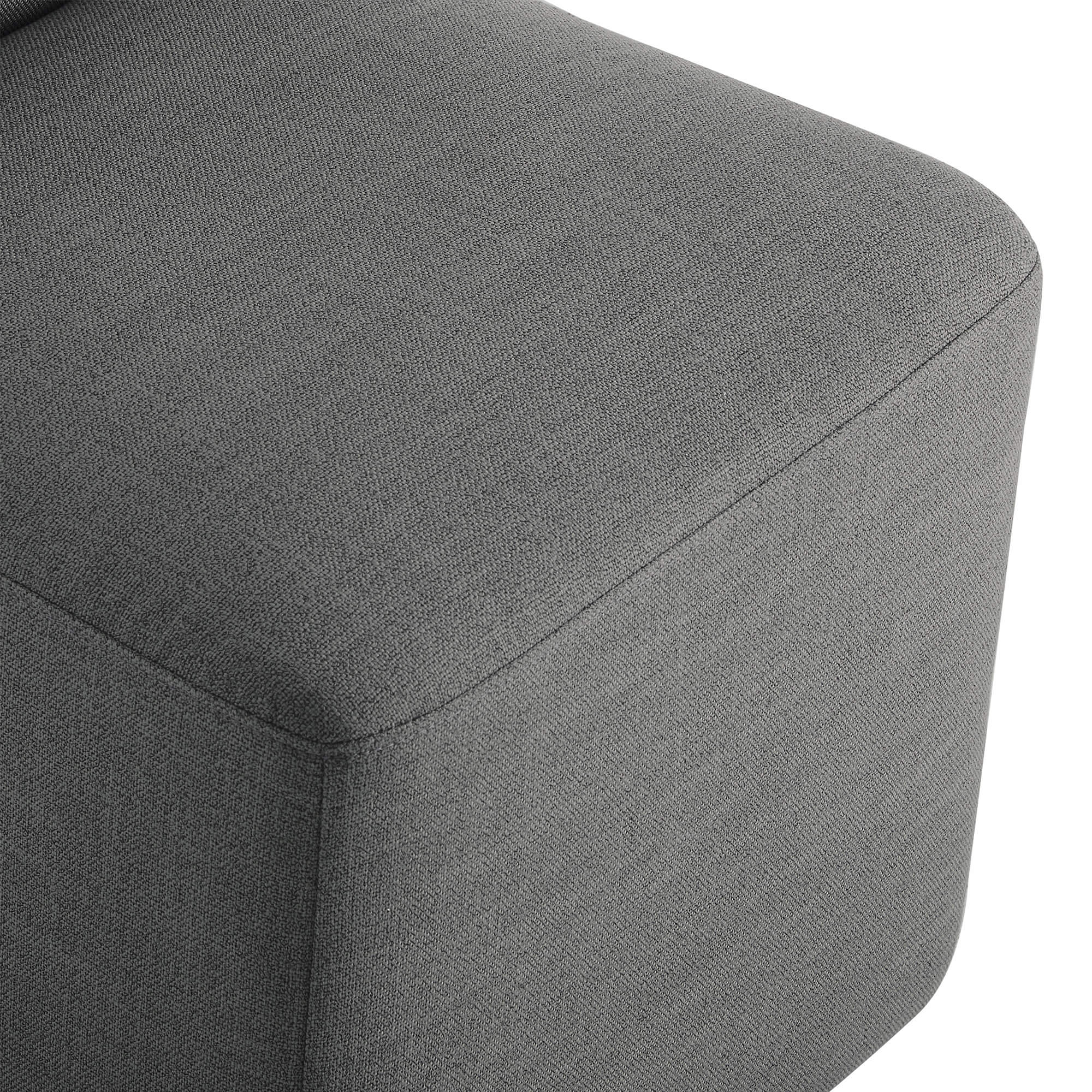 Aida Performance Fabric Rolling Dining Chair With Casters Base