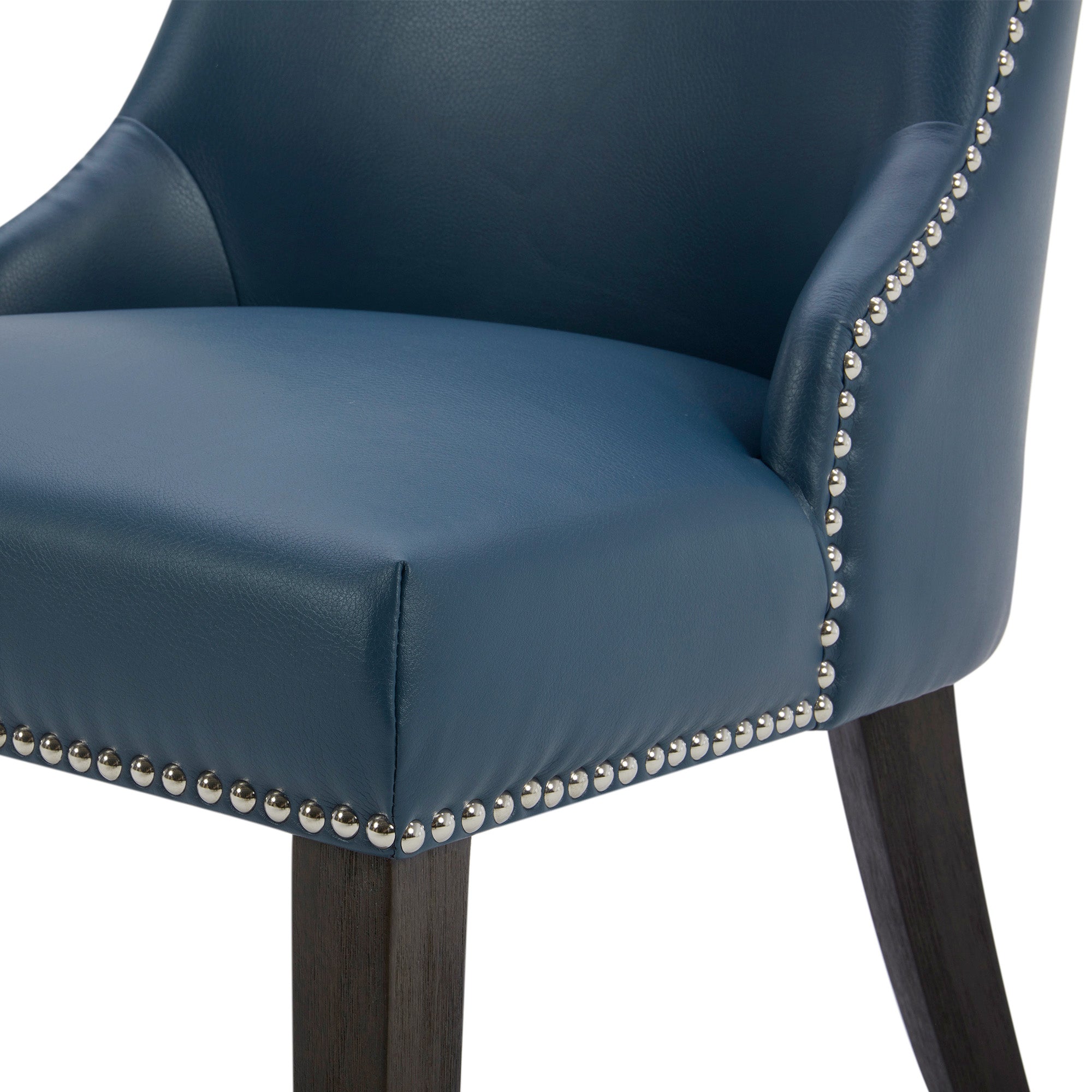 Asher Upholstered Dining Chair with Nailhead Trim (Set of 2)