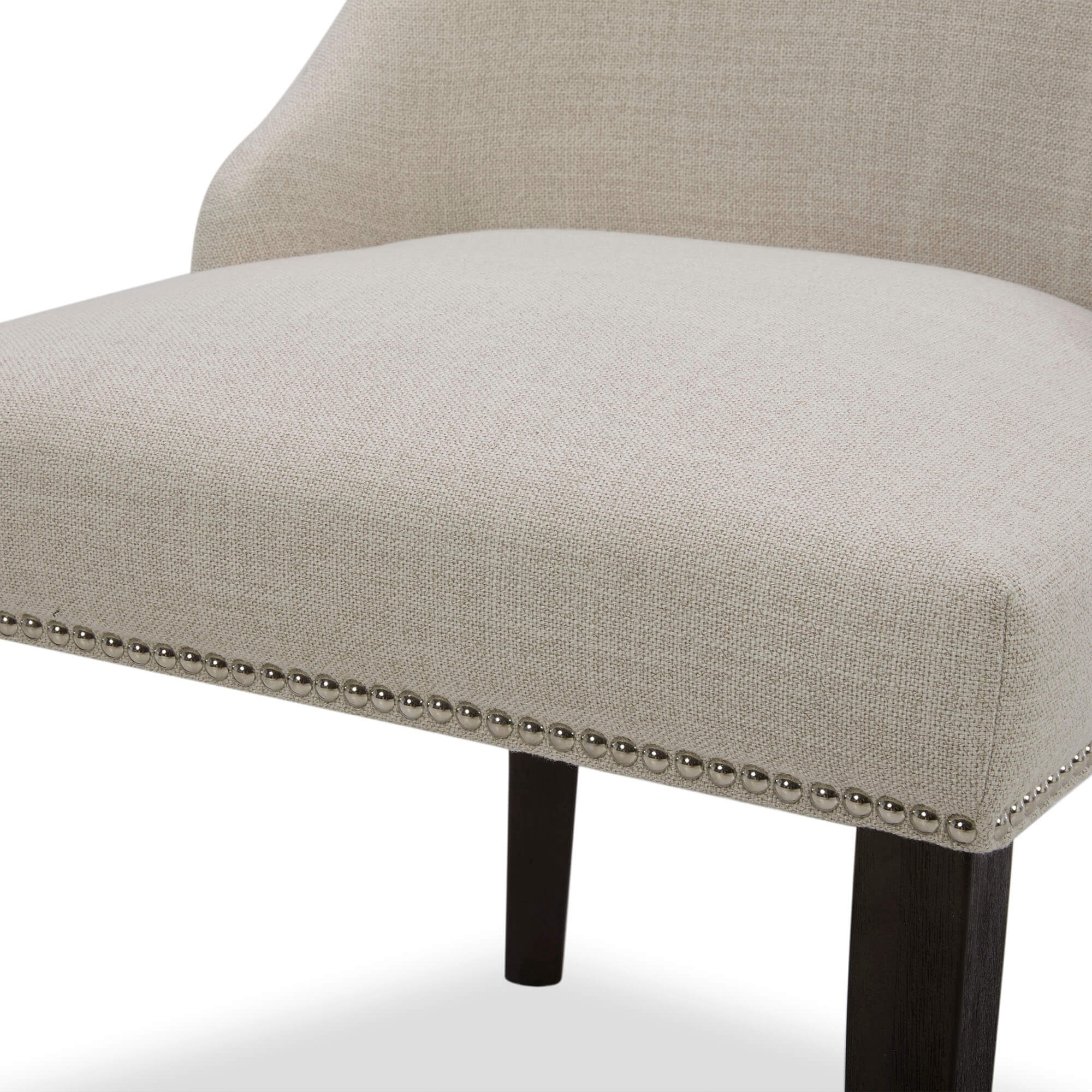 Asher Upholstered Dining Chair with Nailhead Trim (Set of 2)