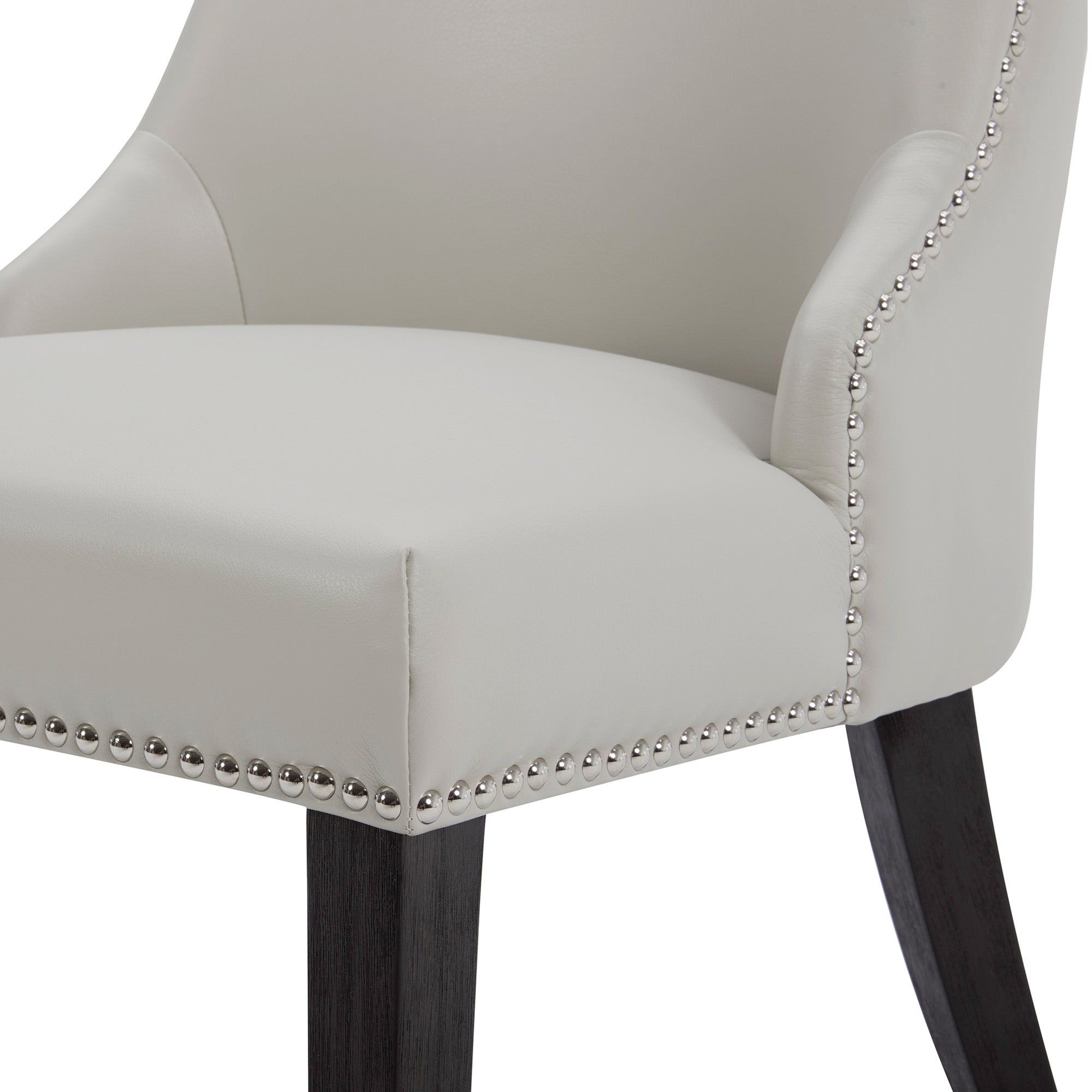 Asher Upholstered Dining Chair with Nailhead Trim (Set of 2)