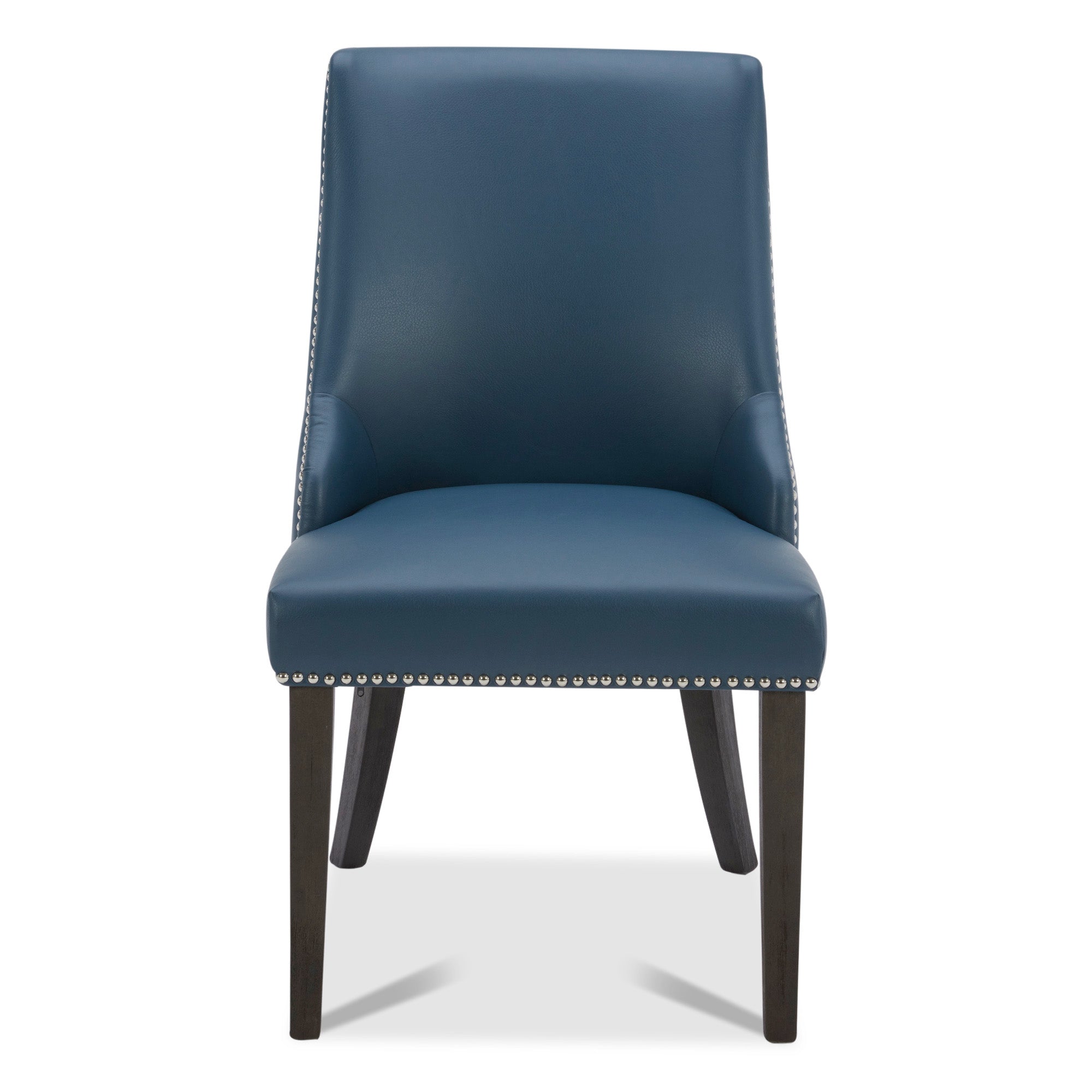 Asher Upholstered Dining Chair with Nailhead Trim (Set of 2)