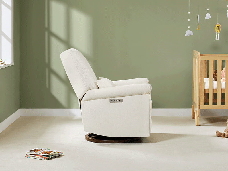 Aurora Power Swivel Nursery Glider Recliner