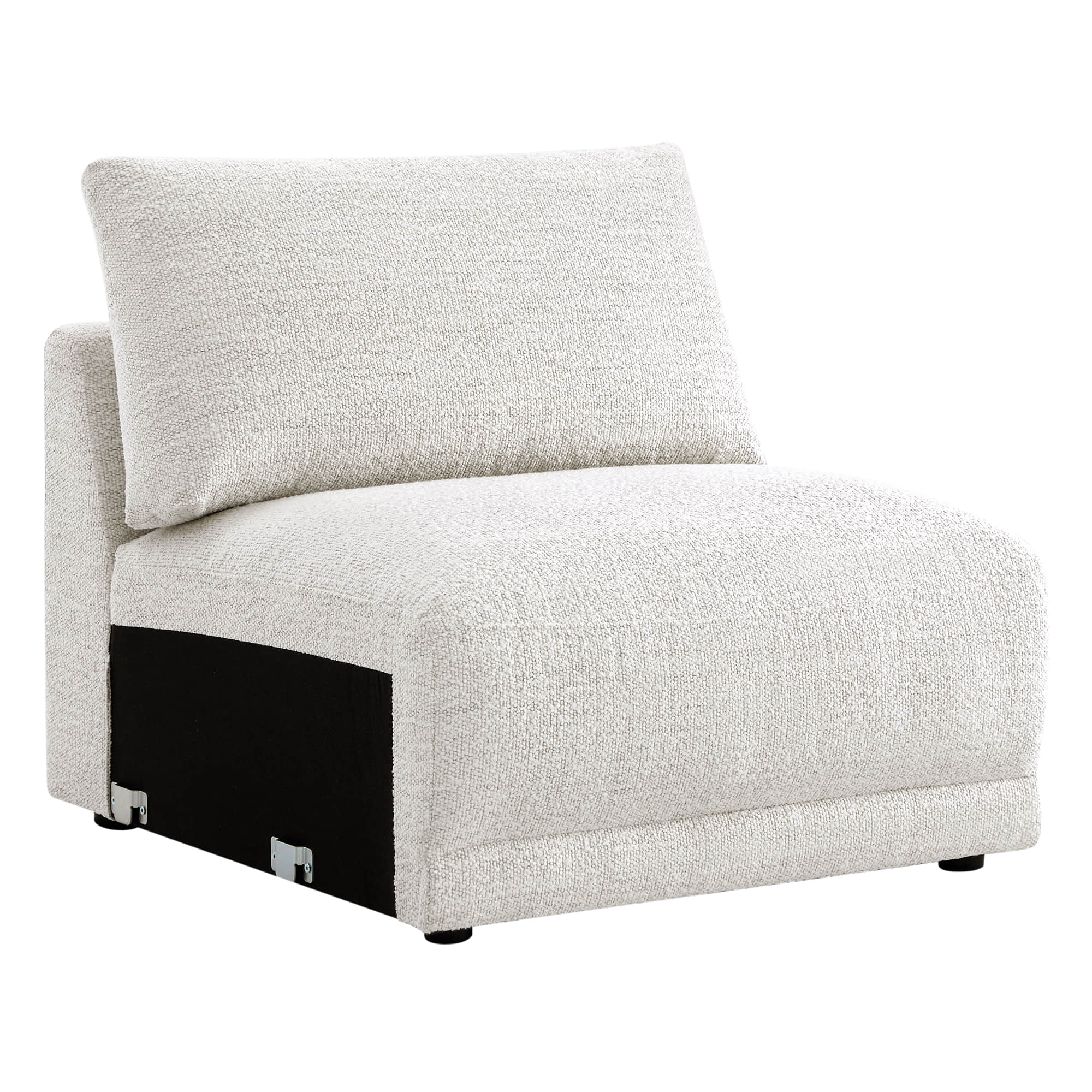 Josie Performance Boucle Ottoman / Armless Chair