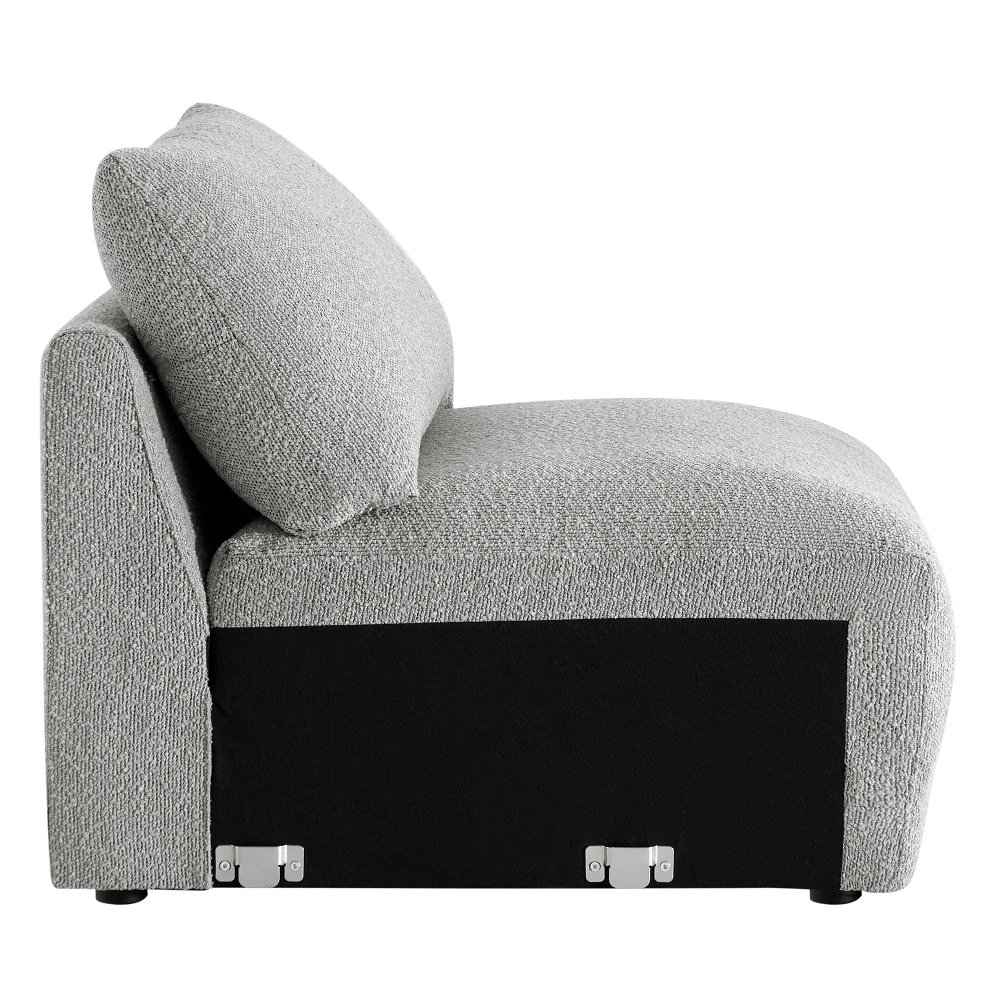 Josie Performance Boucle Ottoman / Armless Chair