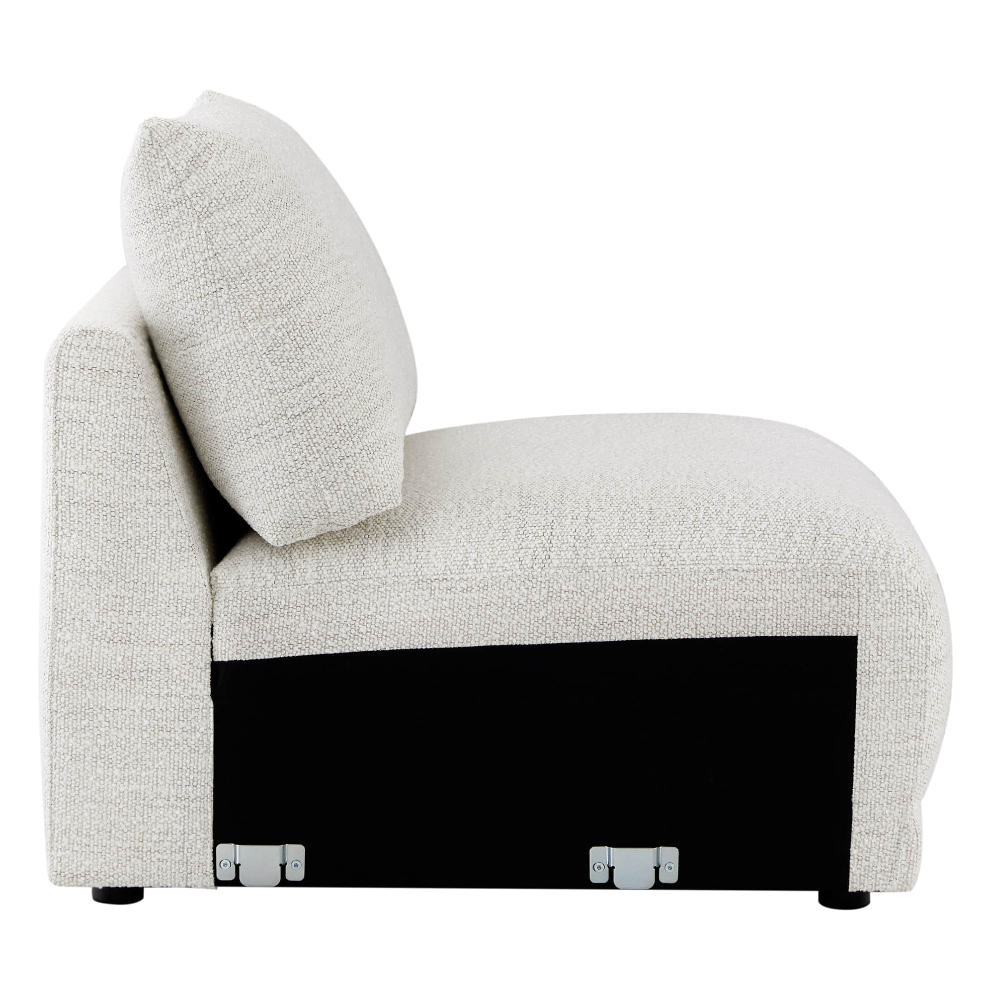 Josie Performance Boucle Ottoman / Armless Chair