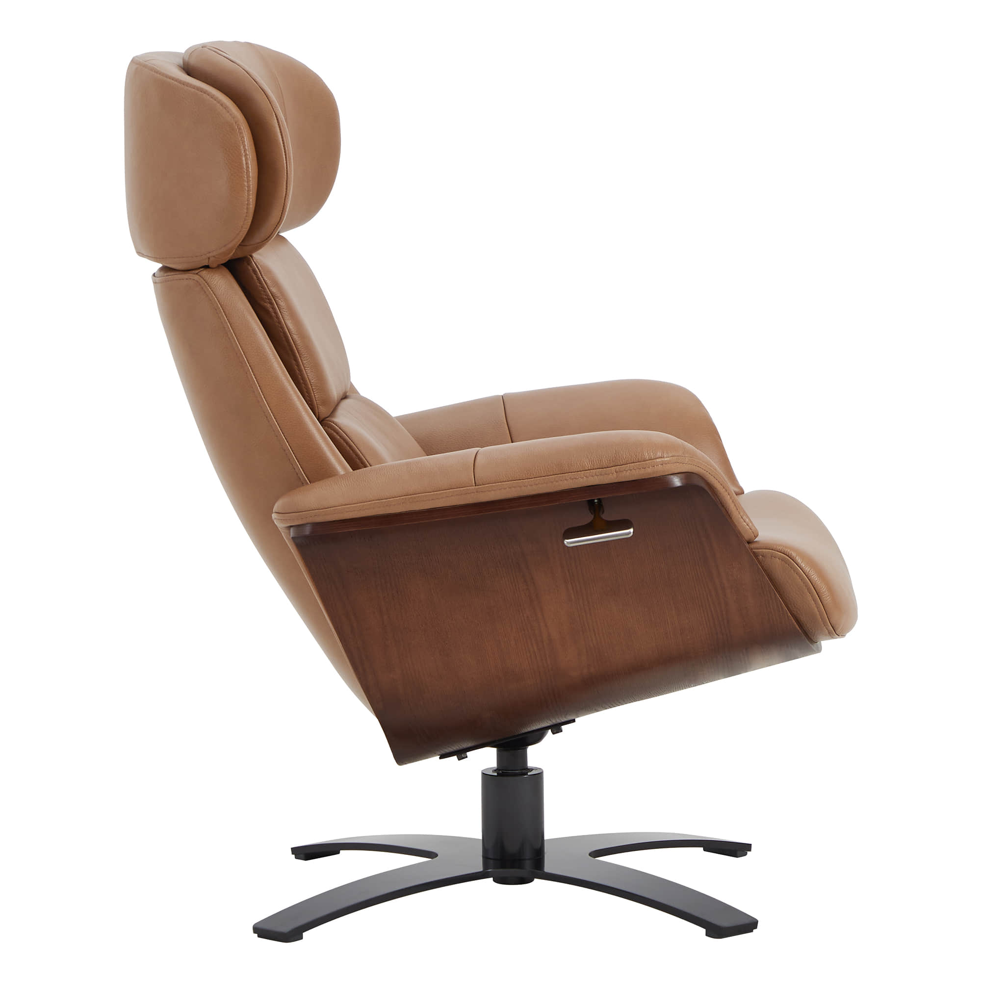 Elvin Genuine Leather Recliner Lounge Chair & Ottoman