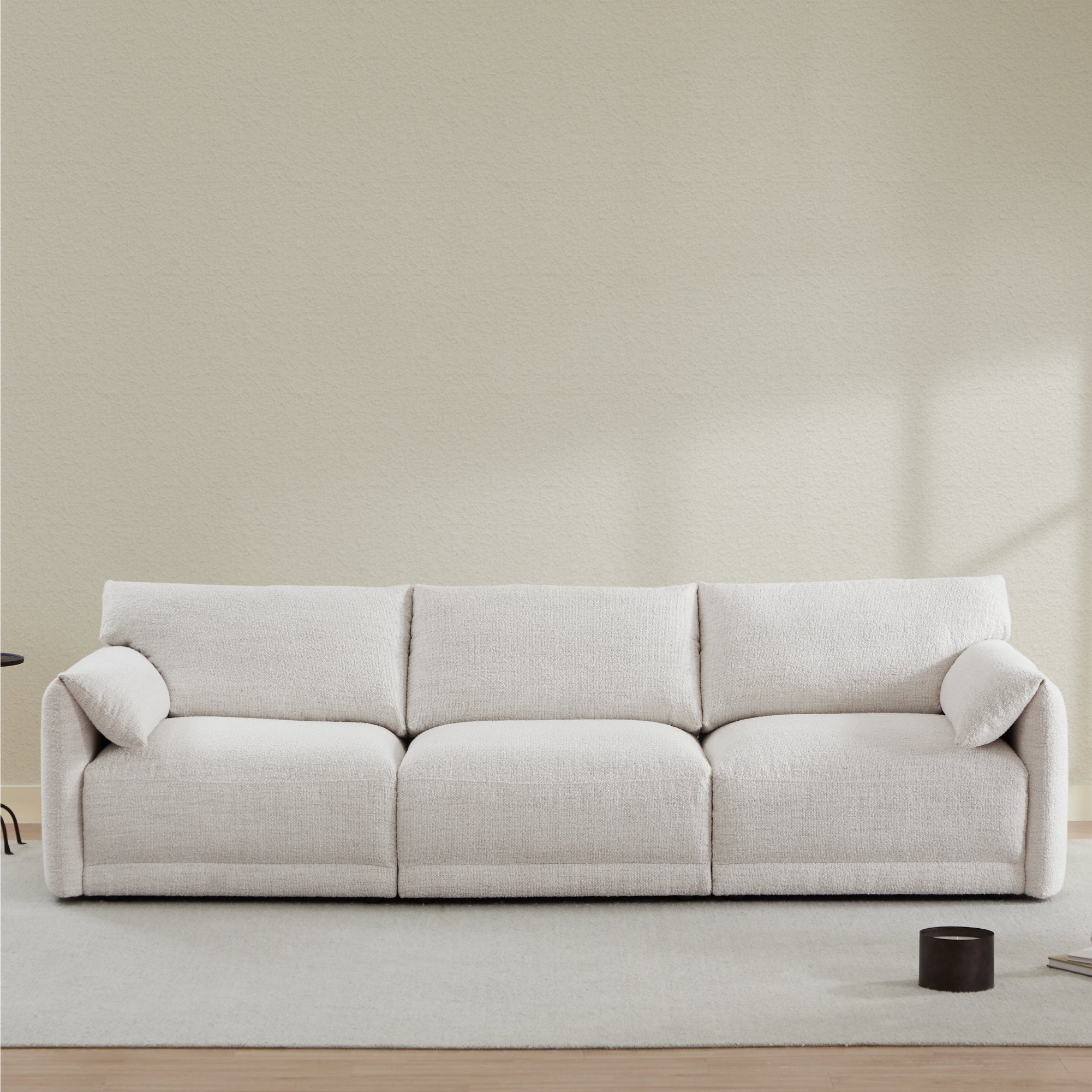 Josie Performance Boucle 3-Piece Modular Sofa  (115.7'')