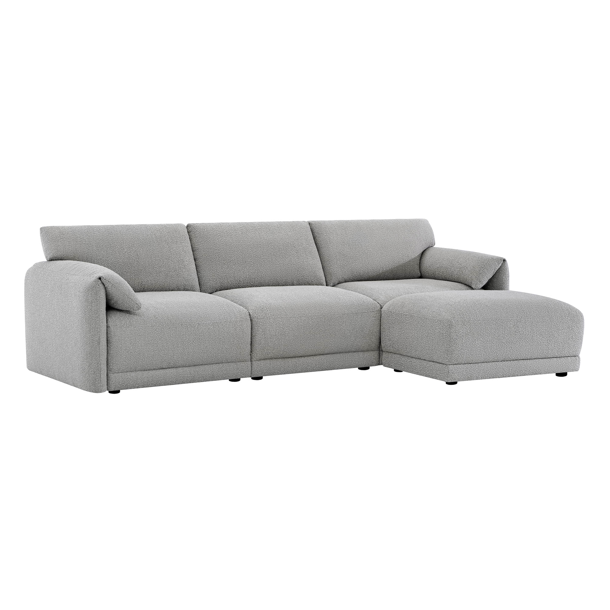 Josie Performance Boucle 4-Piece Modular Sectional (115.7'')