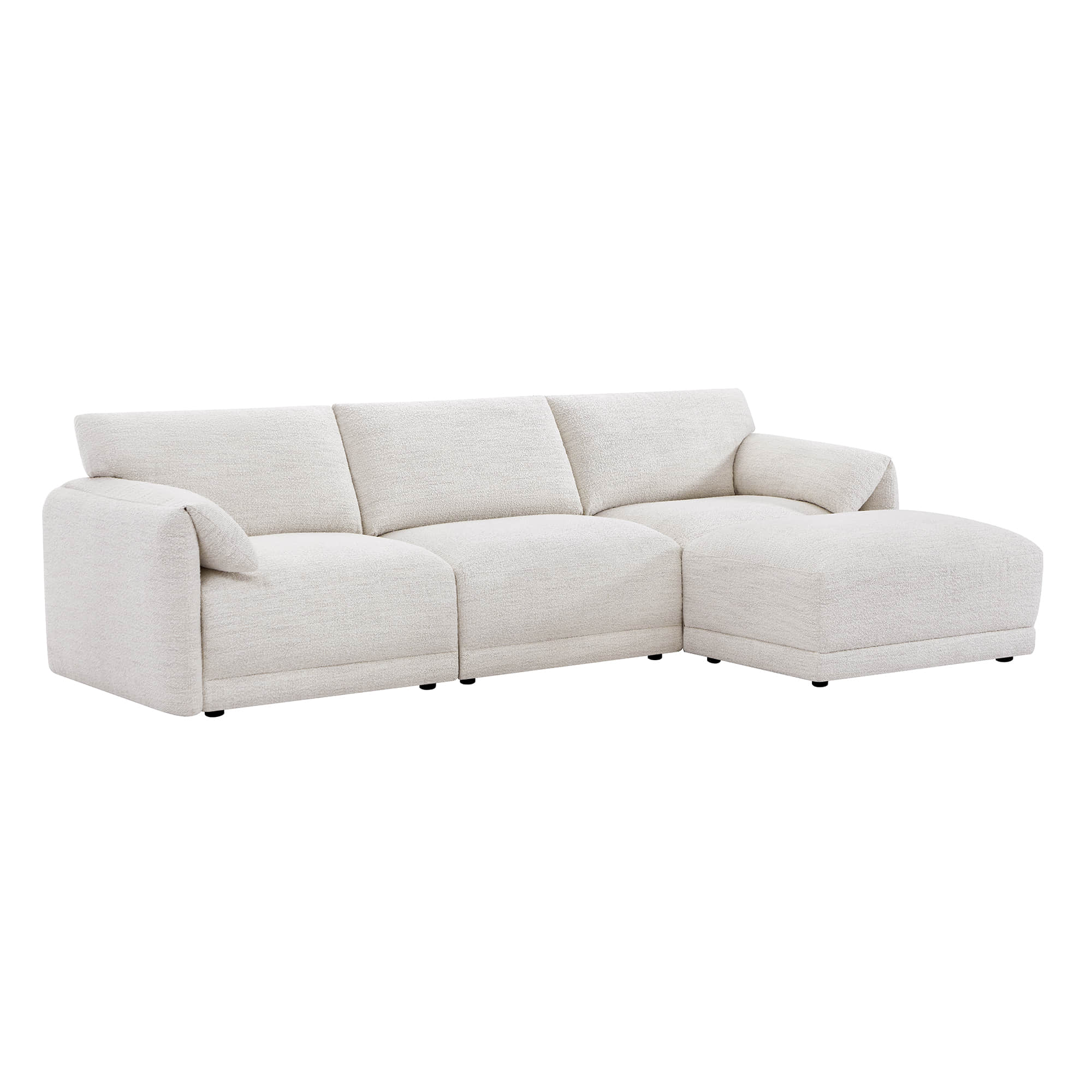 Josie Performance Boucle 4-Piece Modular Sectional (115.7'')