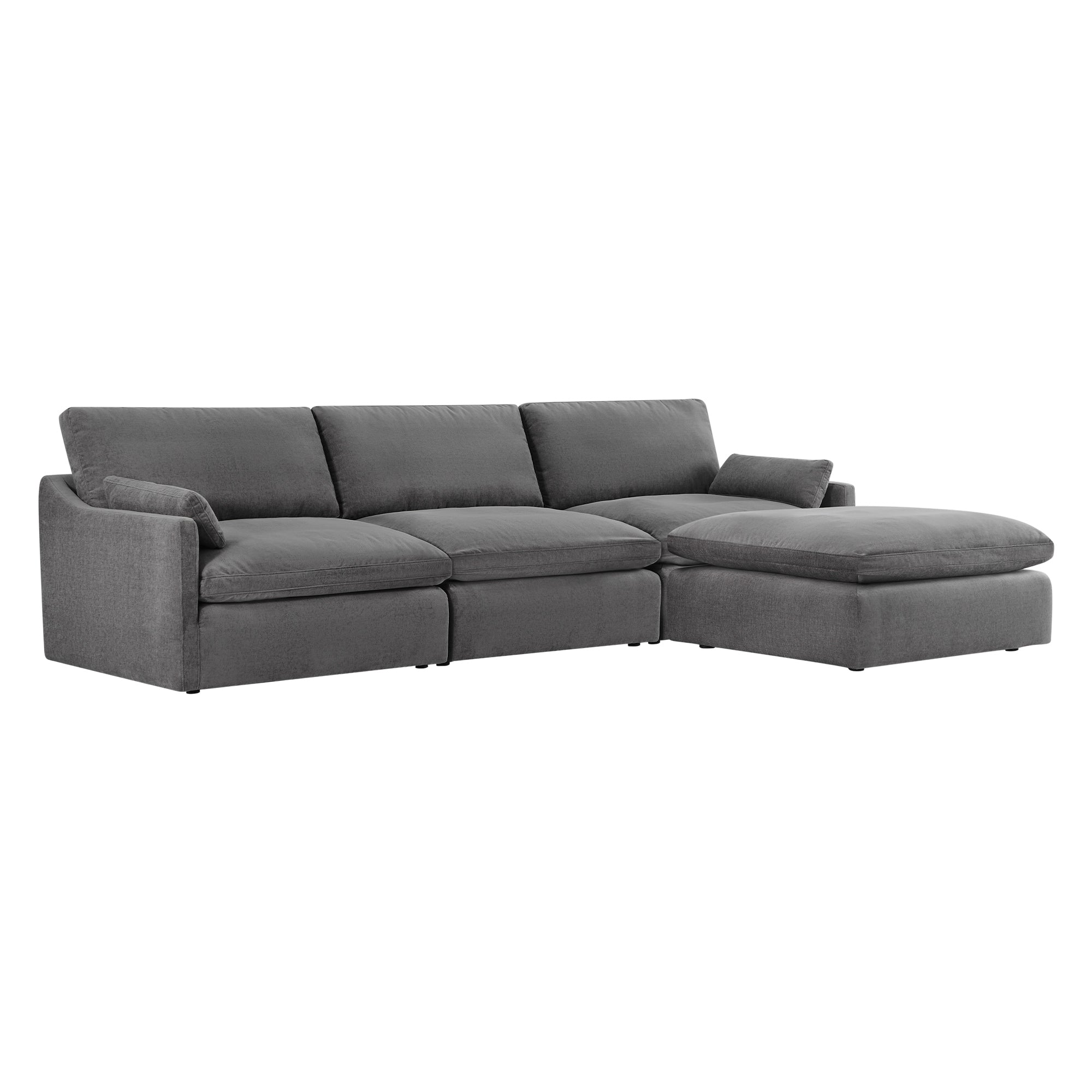 Kenna Modular 4 Seat Sofa-Chaise Sectional