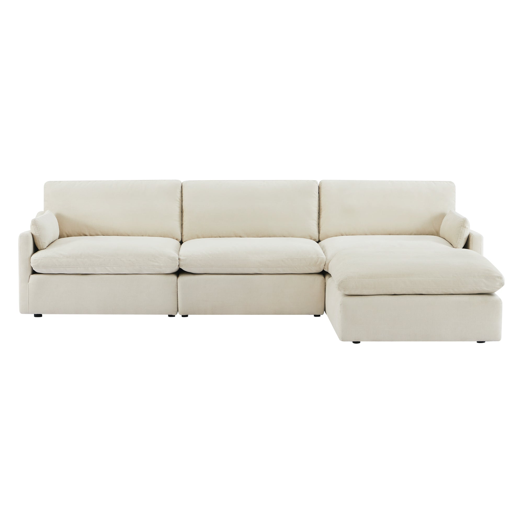 Kenna Modular 4 Seat Sofa-Chaise Sectional