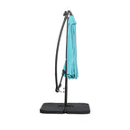 10 Ft. Solar Power Lighted Patio Umbrella with Base Stand