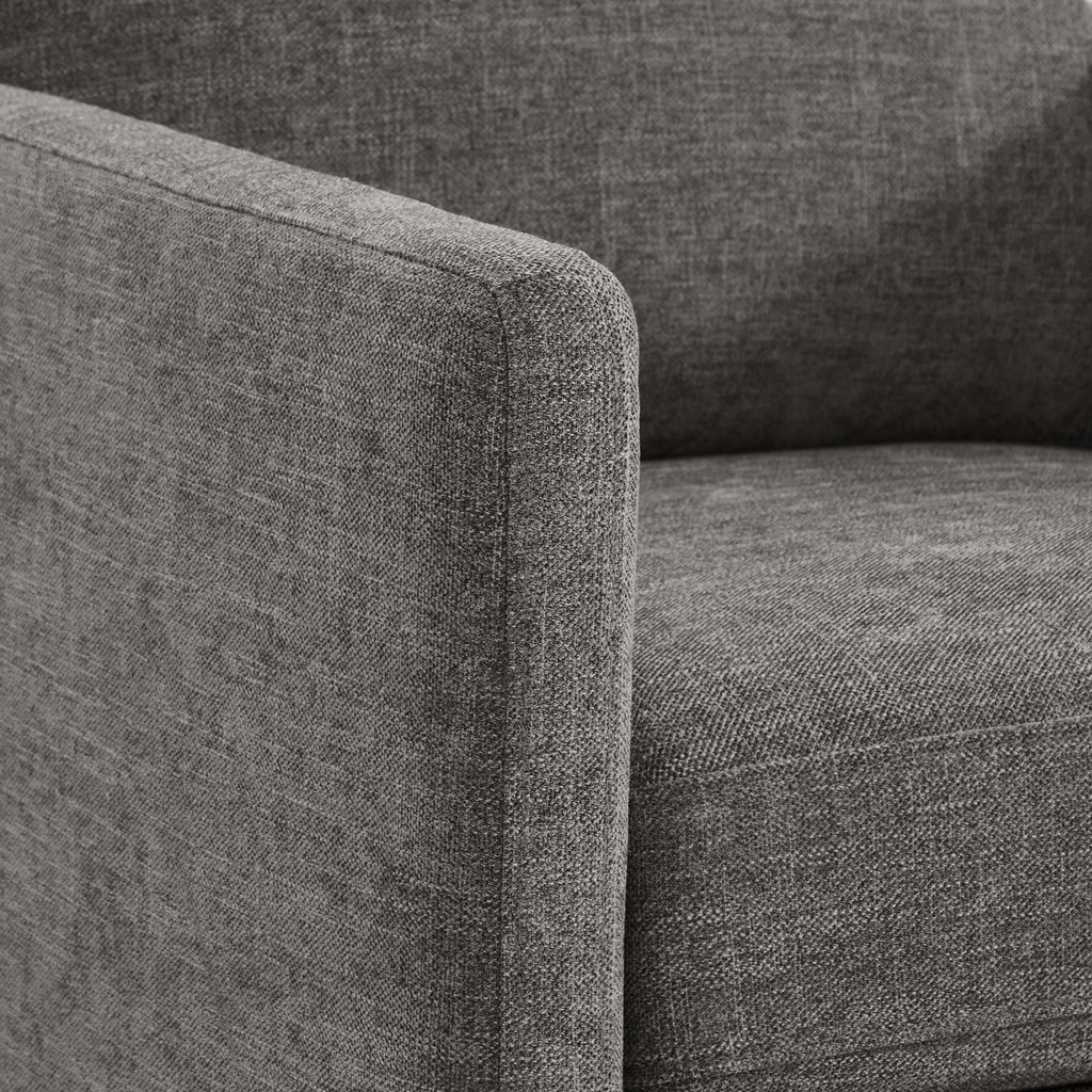 Fauteuil pivotant Henry avec base en bois