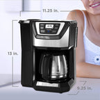 12-Cup Mill and Brew Coffe Maker, CM5000B, 24-Hour Programble, Built-in Grinder, Sneak-A-Cup, Permanent Washable Fitler