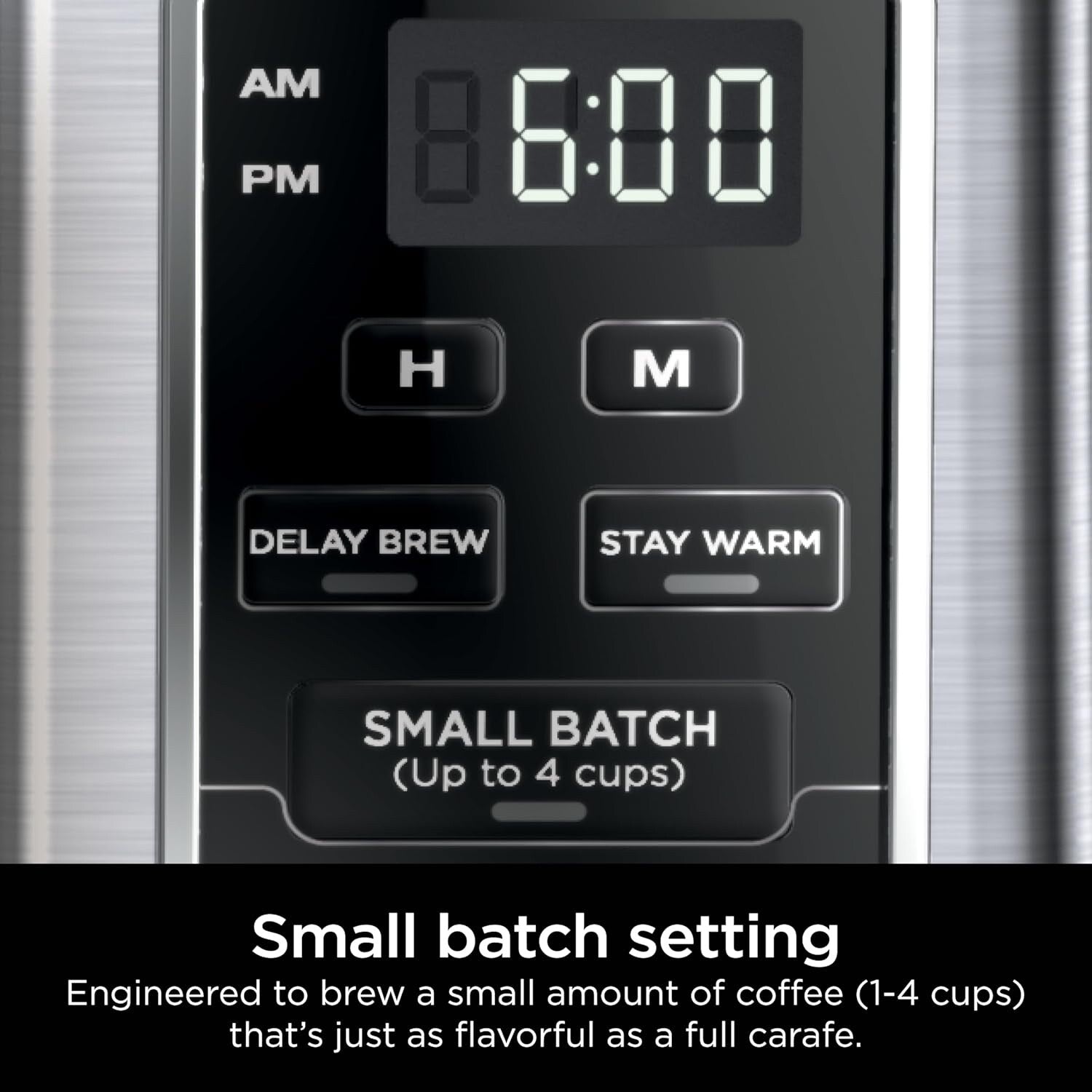 12-Cup Programmable Coffee Brewer, 2 Brew Styles, Adjustable Warm Plate, 60oz Reservoir, Delay Brew, Black Stainless