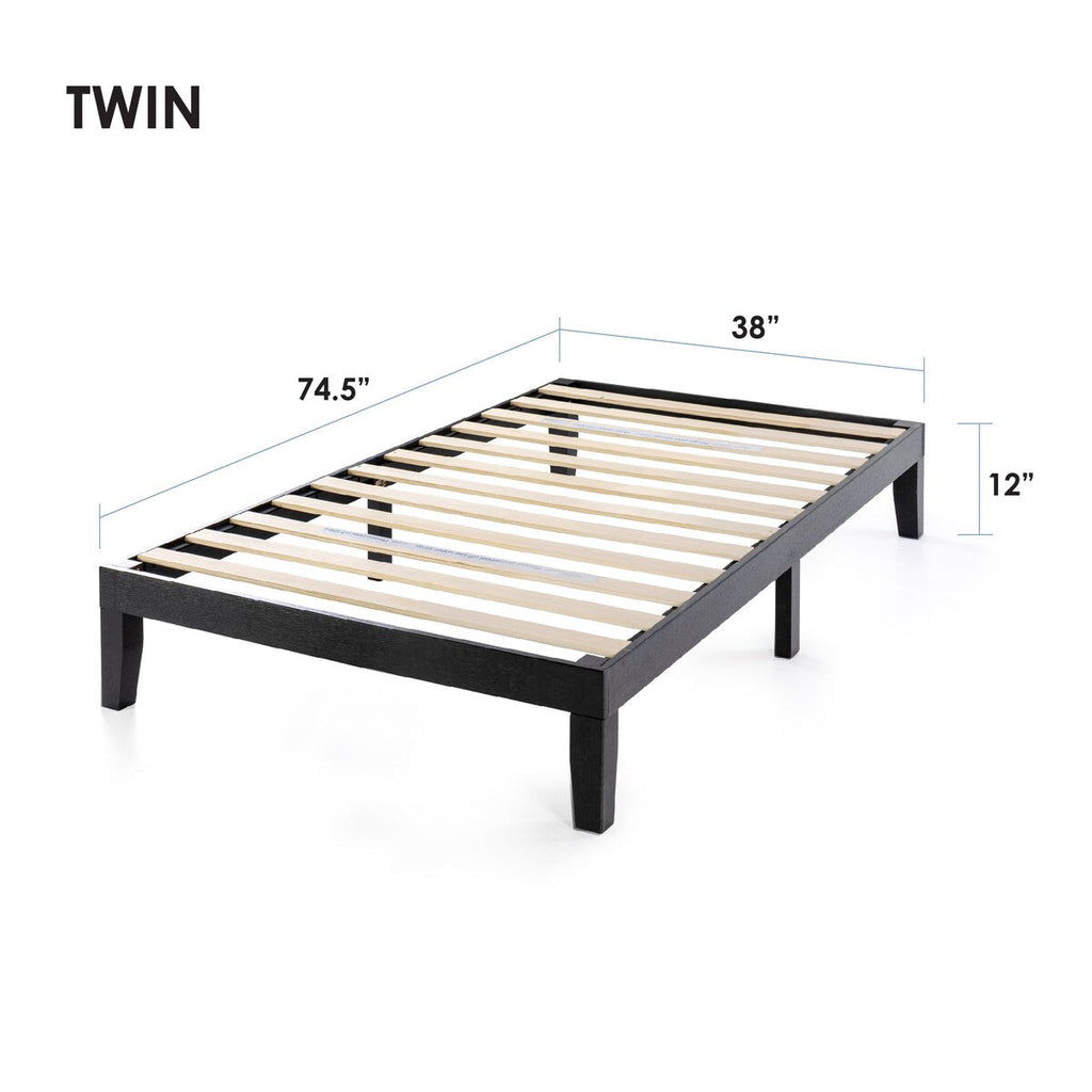 12 Classic Solid Wood Platform Bed Frame
