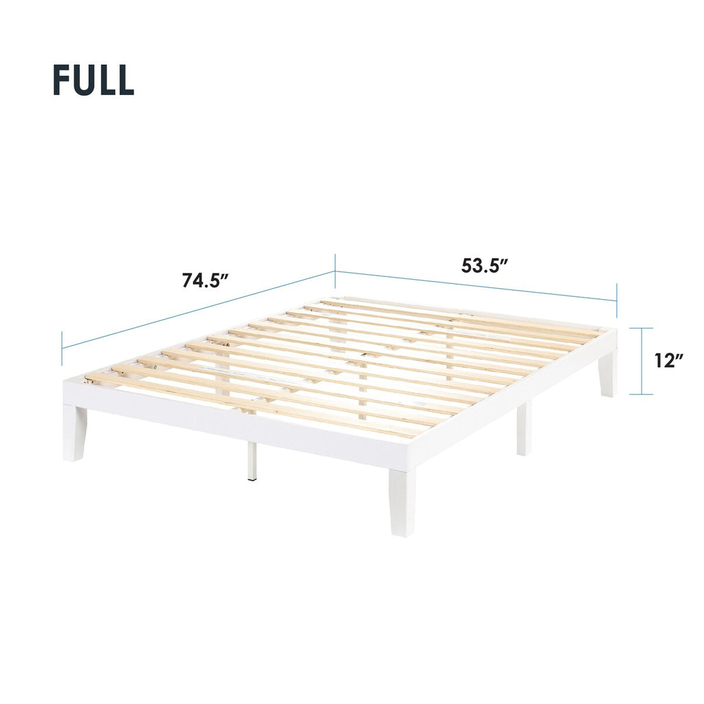 12 Classic Solid Wood Platform Bed Frame