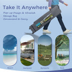 Caravane de jardin gonflable renforcée de 13' x 13' (3,96 m x 3,96 m) avec élégant rideau d'angle - 13x13ft