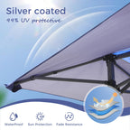 Caravane de jardin gonflable renforcée de 13' x 13' (3,96 m x 3,96 m) avec élégant rideau d'angle - 13x13ft