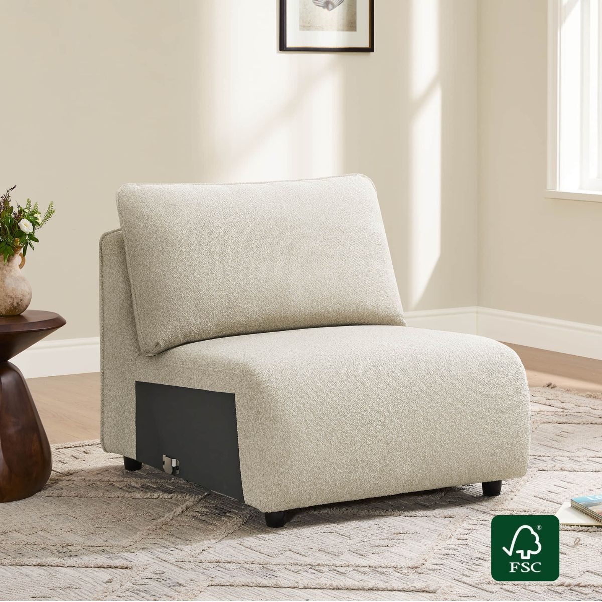 Teleri Armless Chair