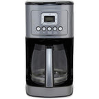 14-Cup Automatic Coffee Maker, Glass Carafe, Brew Strength Control, Gunmetal Stainless