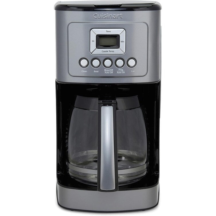 14-Cup Automatic Coffee Maker, Glass Carafe, Brew Strength Control, Gunmetal Stainless