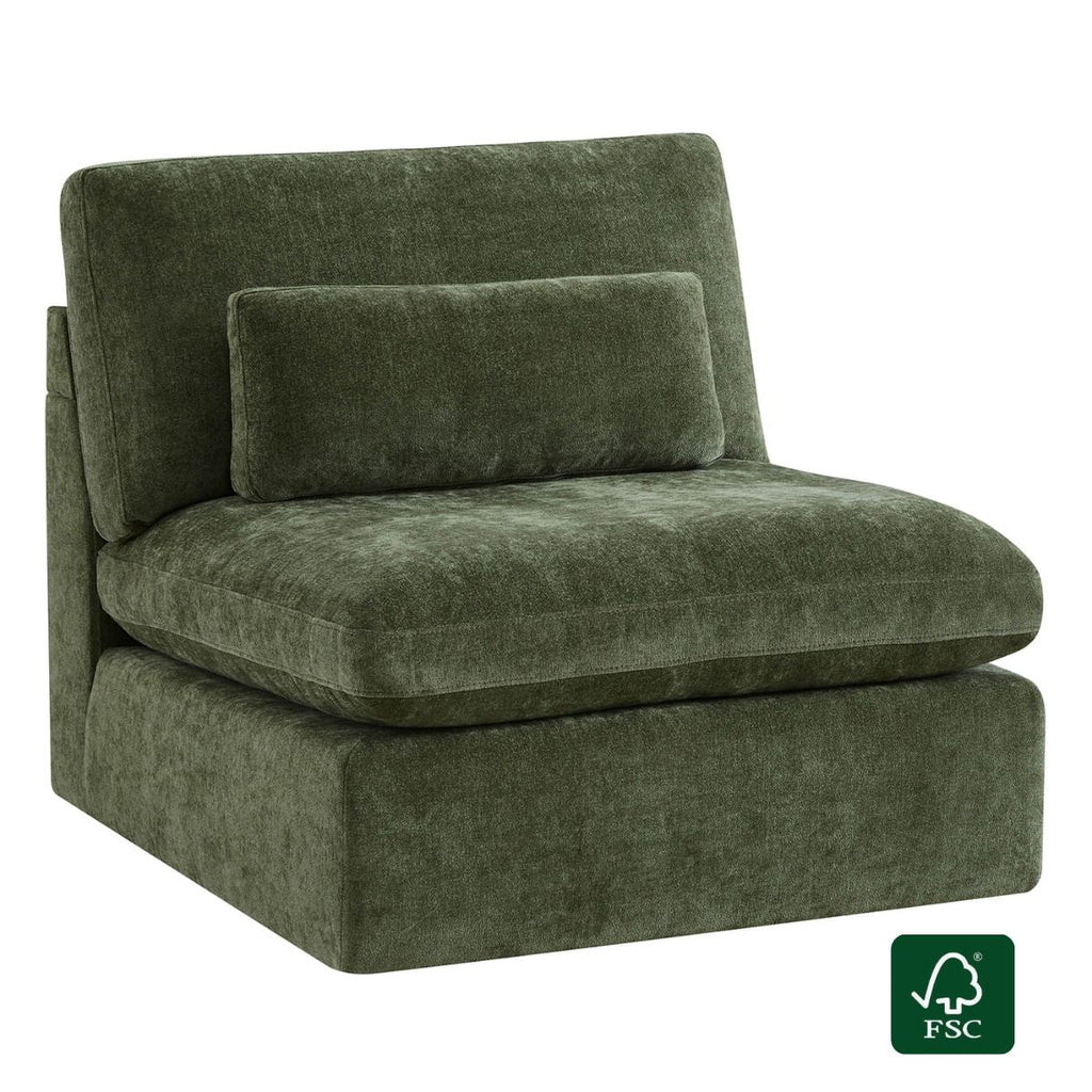Ivy Modular Armless Chair/2-Seat Armless Sofa