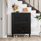 24 Pairs Shoe Storage Cabinet with Door for Entryway Living Room