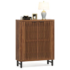 24 Pairs Shoe Storage Cabinet with Door for Entryway Living Room