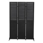 3 Panel Room Dividers and Folding Privacy Screen Natural Wooden Room Partitions 6ft Wall Divider for Room Separation