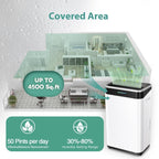 3500 Sq. Ft Dehumidifiers for Basements, Home, Large Room and Bedroom, Garage dehumidifier with Low Noise