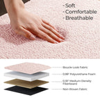 39.5 Off White Boucle Storage Ottoman Bench Sherpa Storage Bench Ottoman Foot Rest End of Bed for Living Room Bedroom,Wood Leg